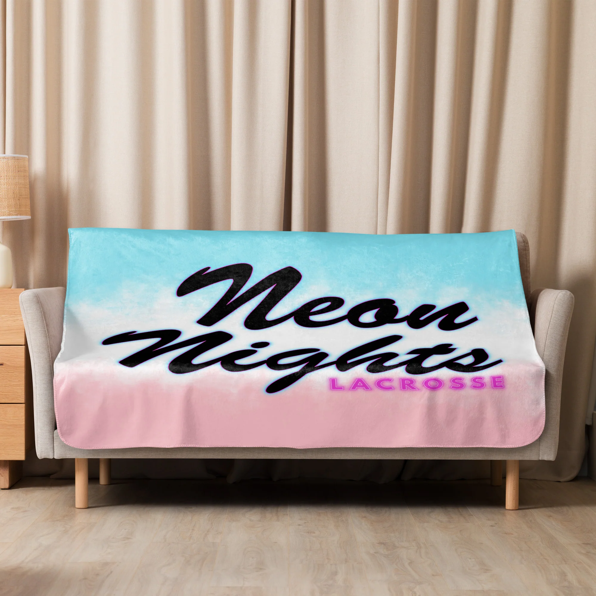 Neon Nights Sherpa blanket - Image 3