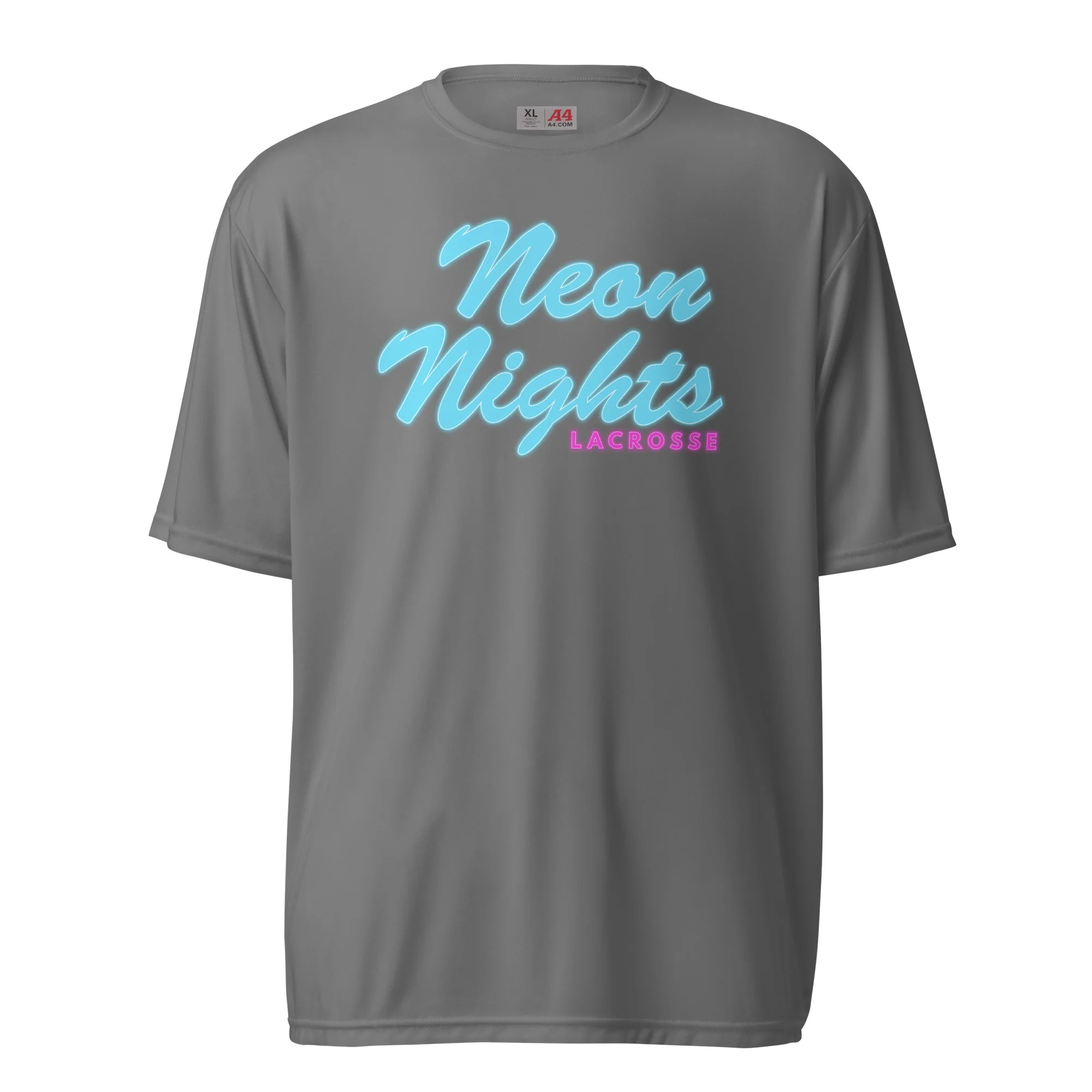 Neon Nights Unisex performance t-shirt - Image 3