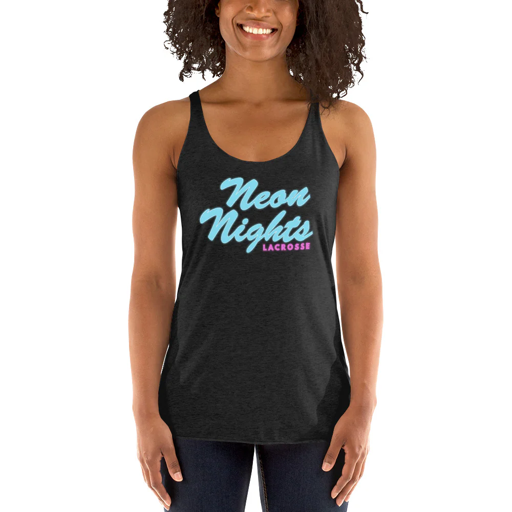 Neon Nights Women's Racerback Tank - Image 4
