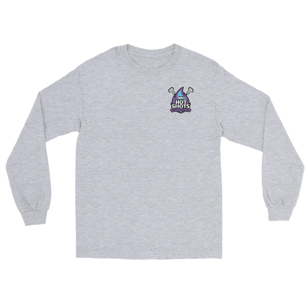 NH Hot Shots Box Men’s Long Sleeve Shirt - Image 3