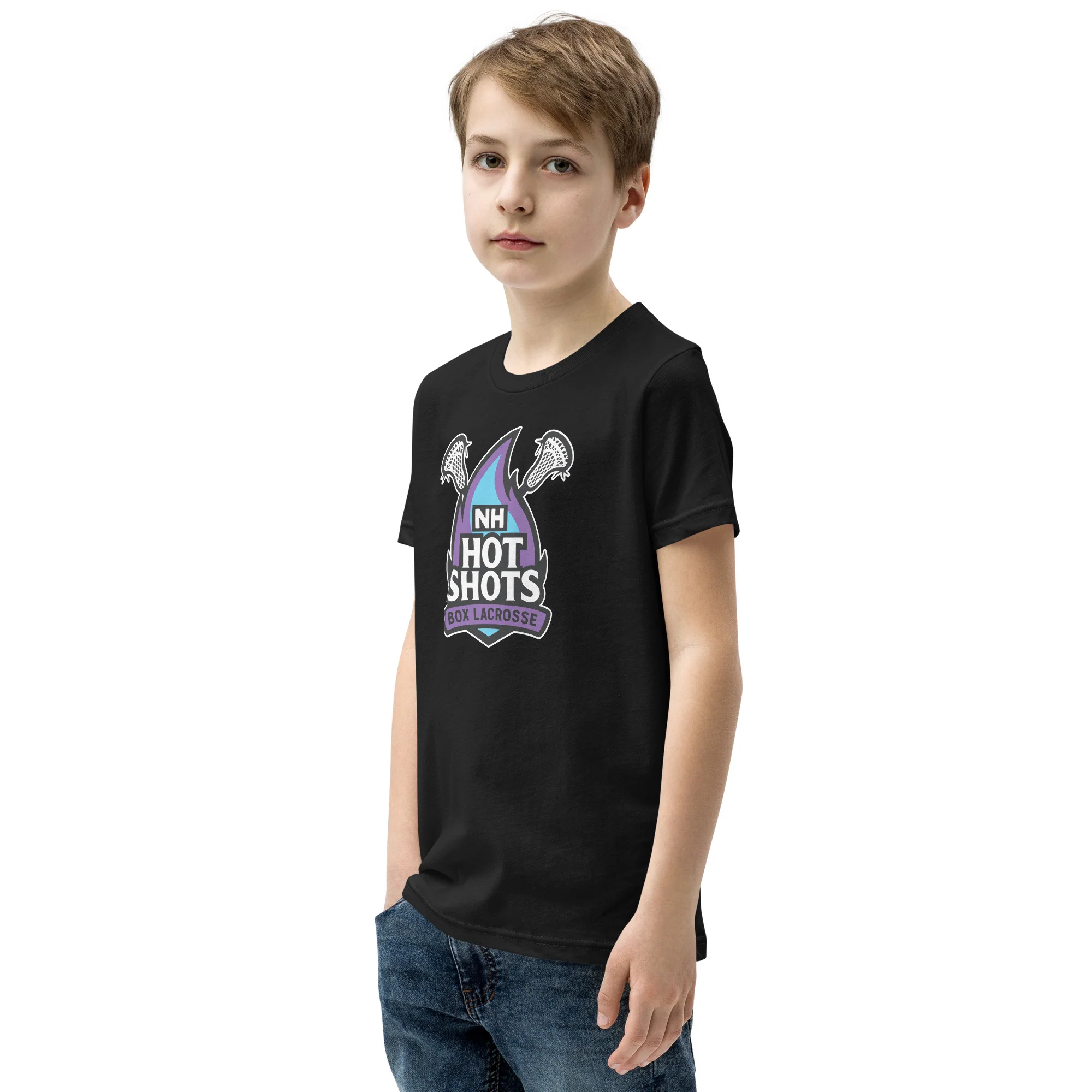 NH Hot Shots Box Youth T-Shirt - Image 3