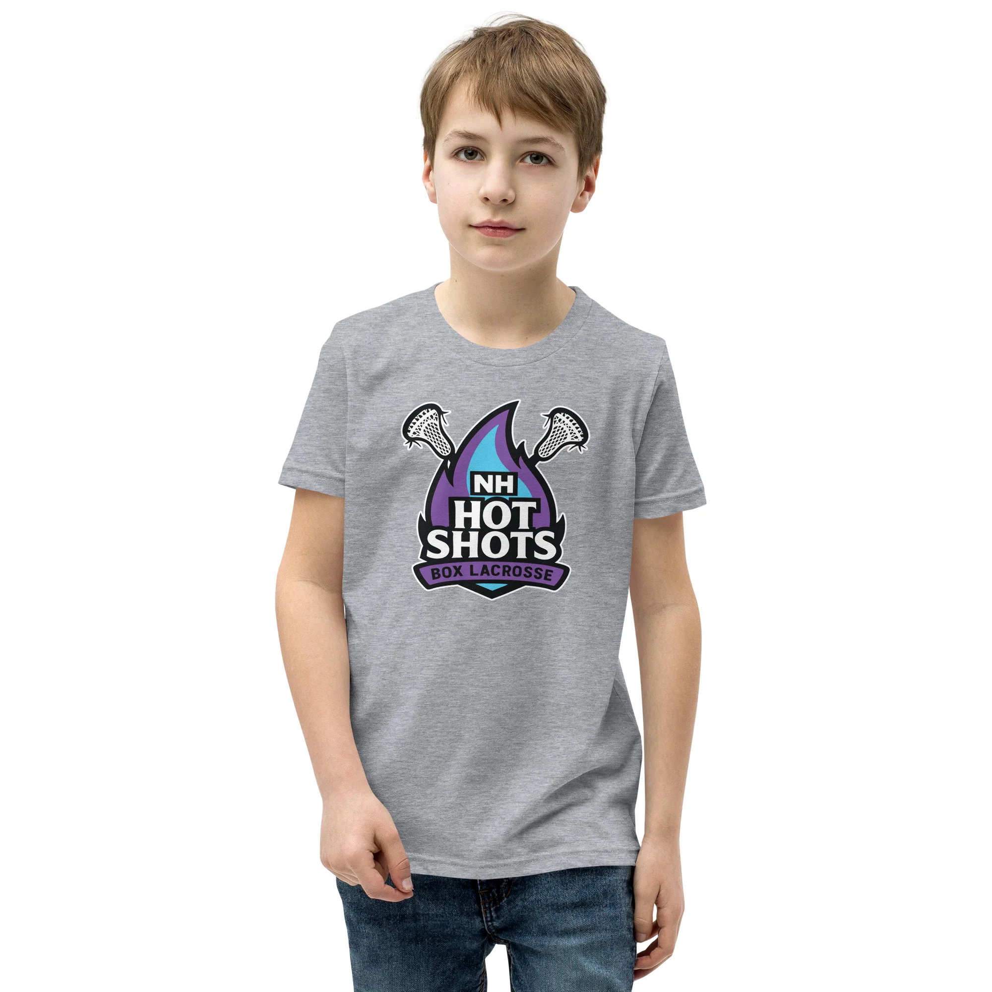NH Hot Shots Box Youth T-Shirt - Image 4