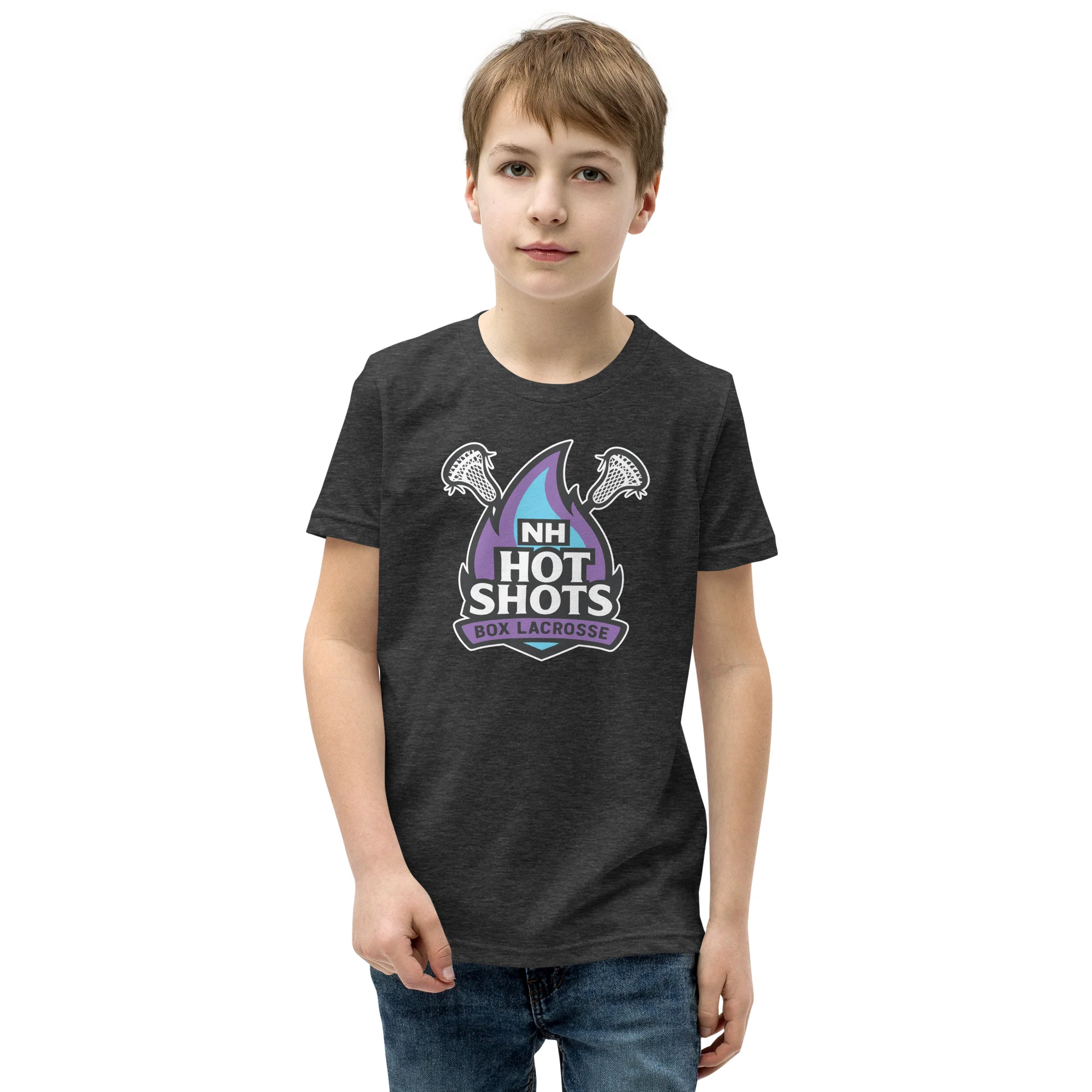 NH Hot Shots Box Youth T-Shirt - Image 7
