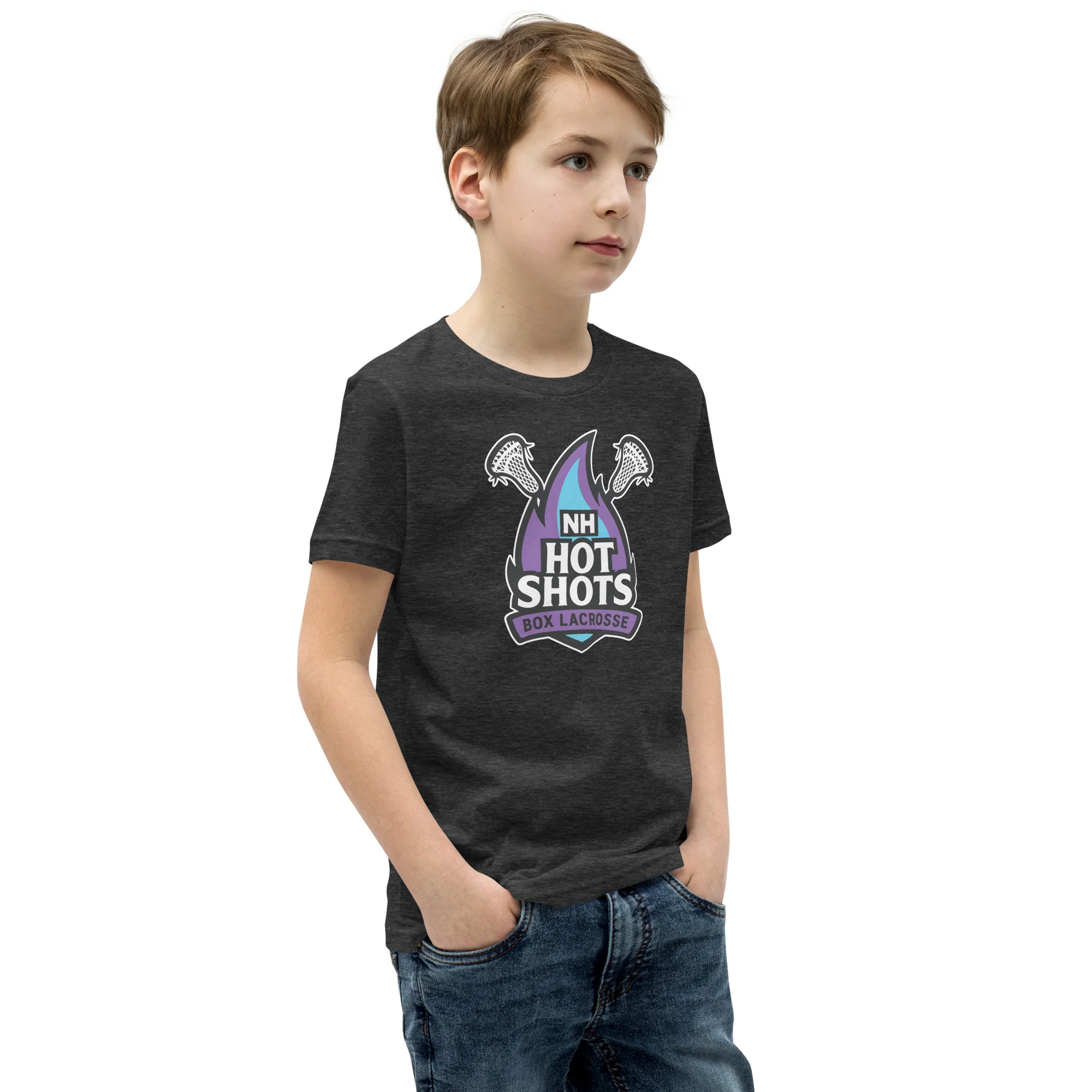 NH Hot Shots Box Youth T-Shirt - Image 8
