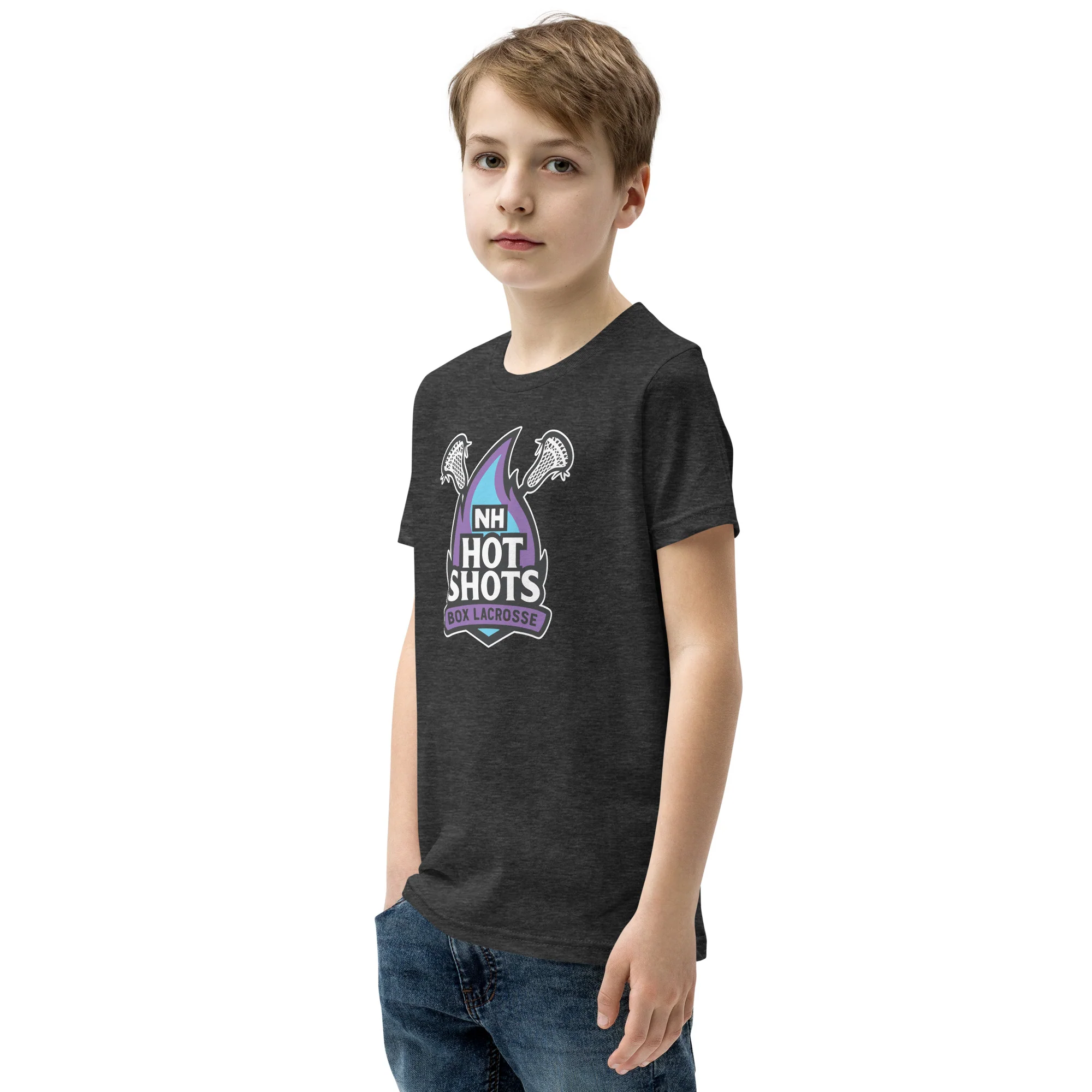 NH Hot Shots Box Youth T-Shirt - Image 9
