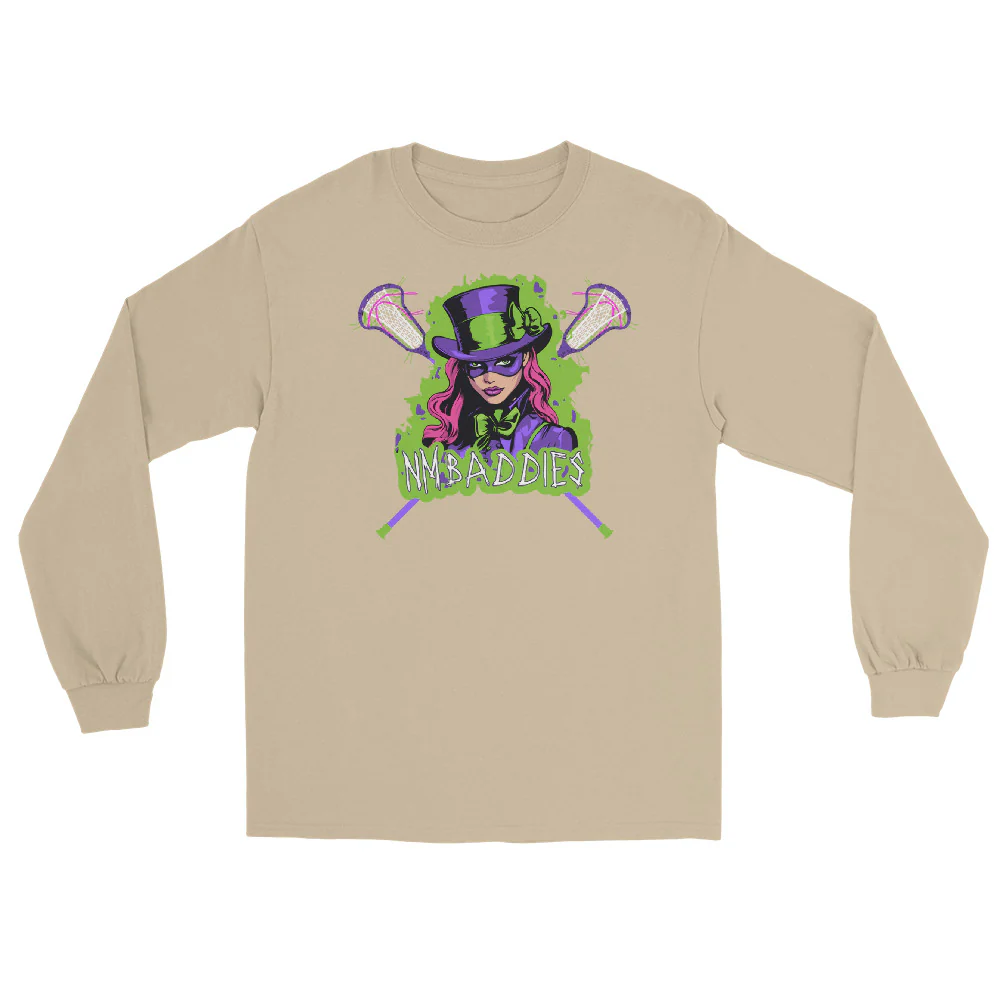 NM Baddies Men’s Long Sleeve Shirt - Image 5