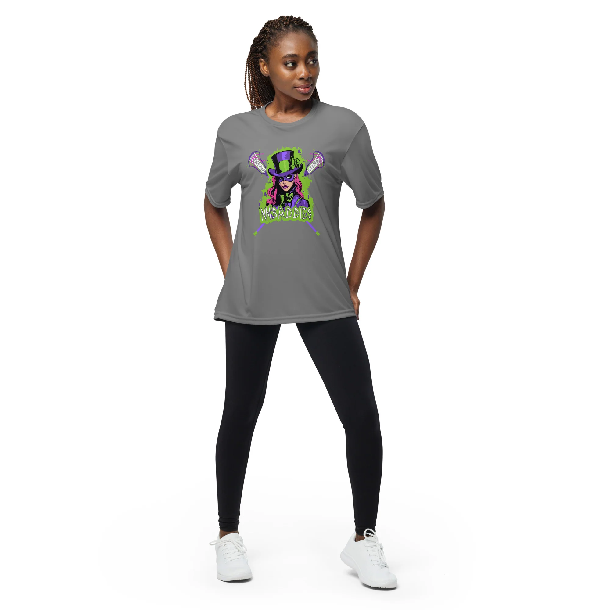 NM Baddies Unisex performance t-shirt - Image 3