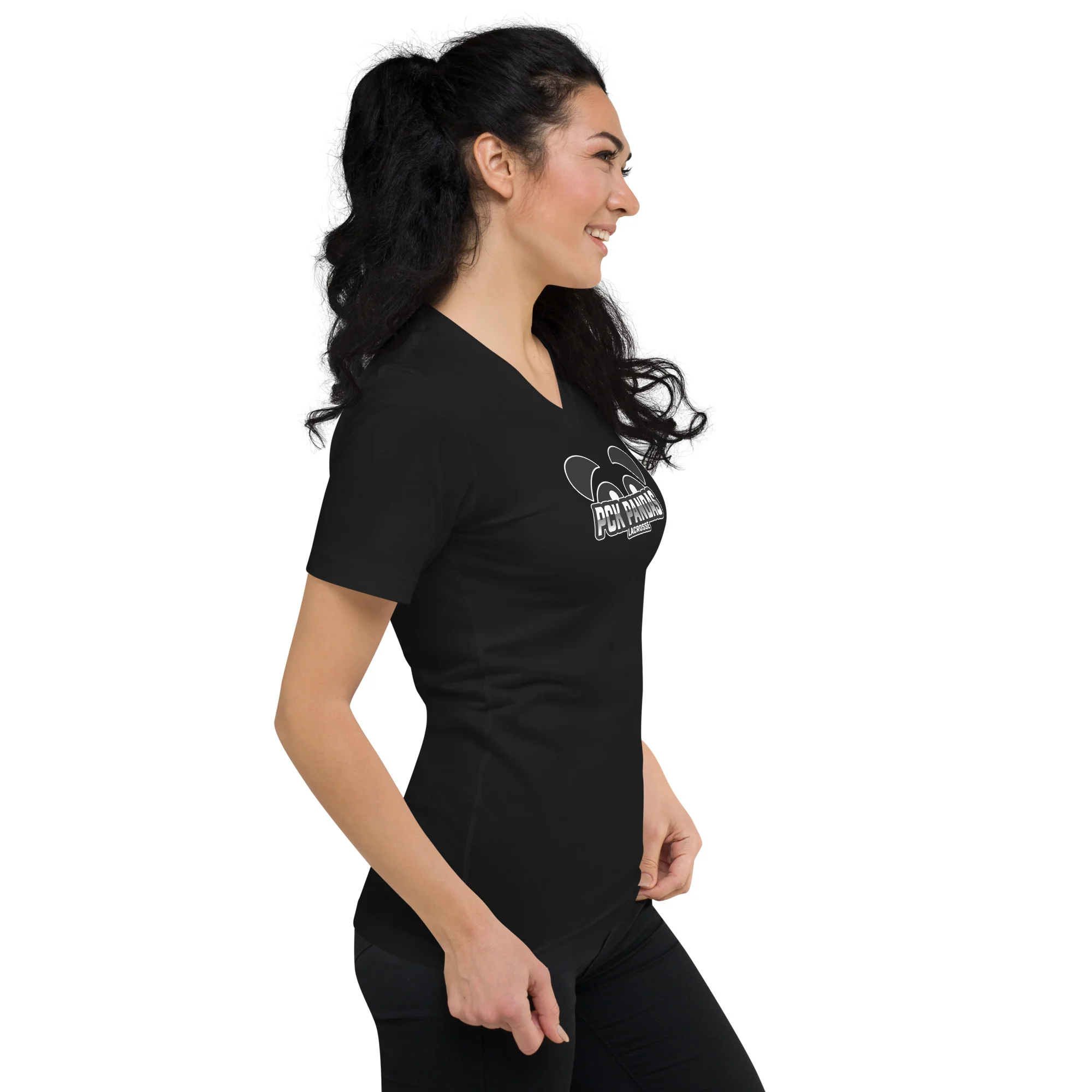 PCK Pandas Unisex V-Neck T-Shirt - Image 3