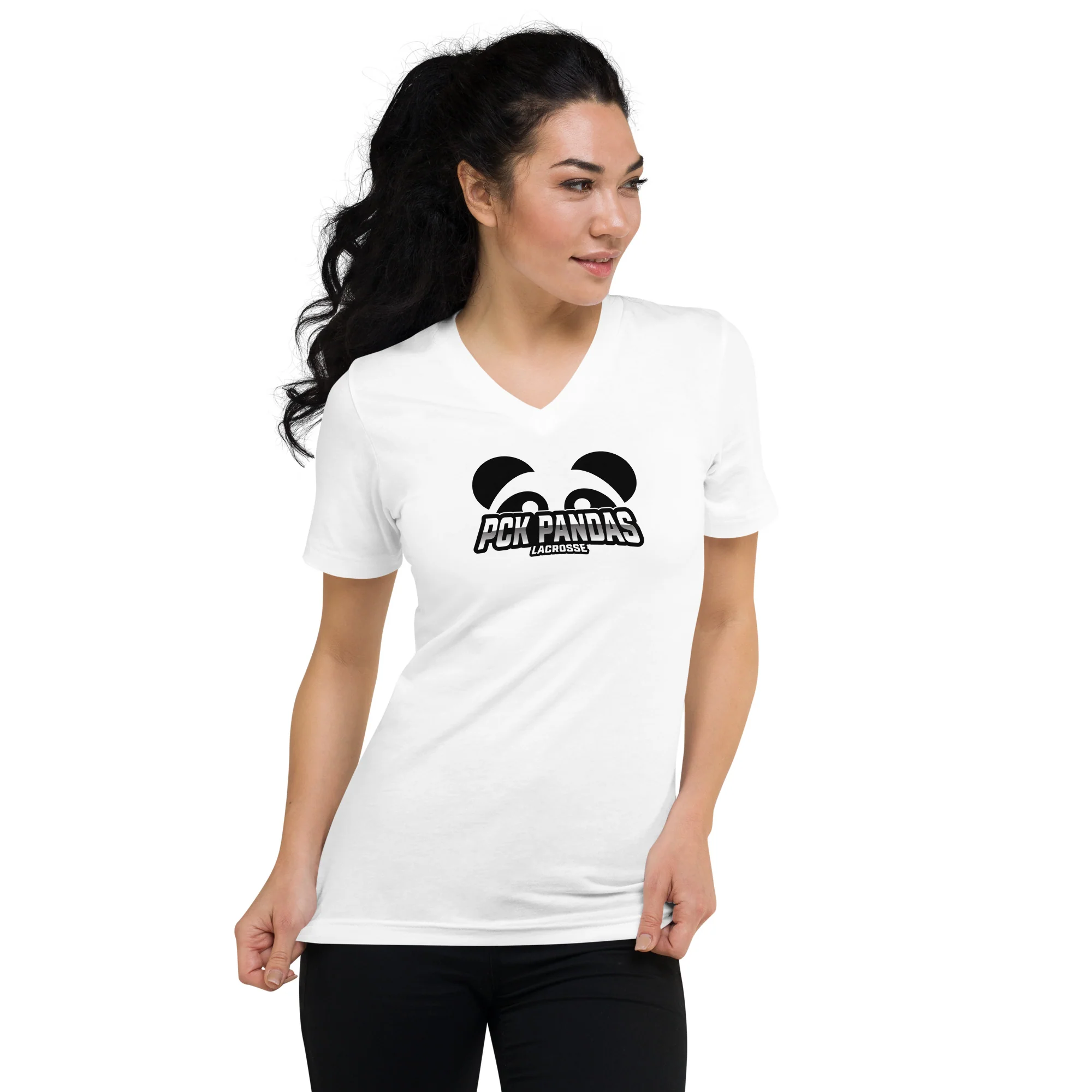 PCK Pandas Unisex V-Neck T-Shirt - Image 4