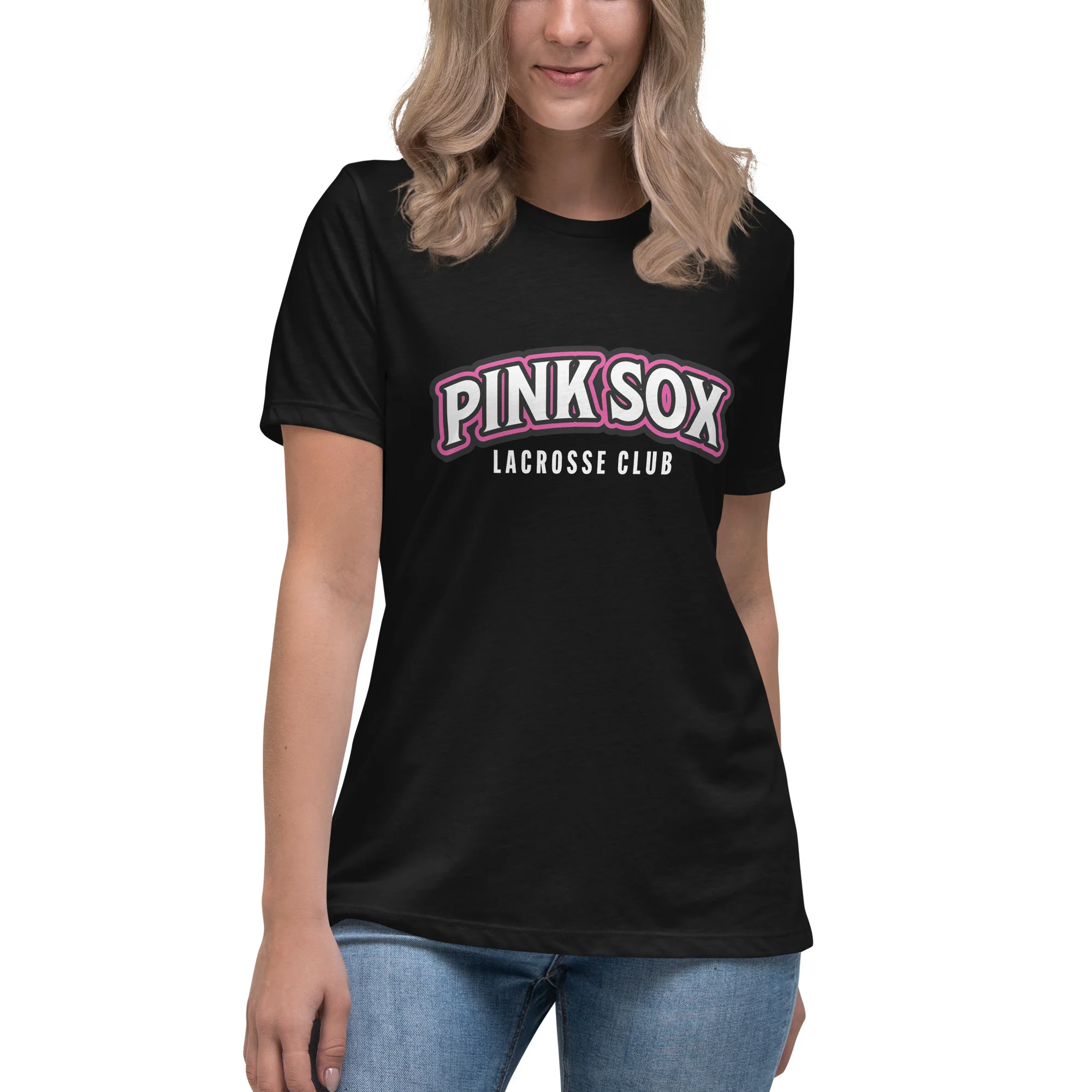 Pink Sox Women's Relaxed T-Shirt