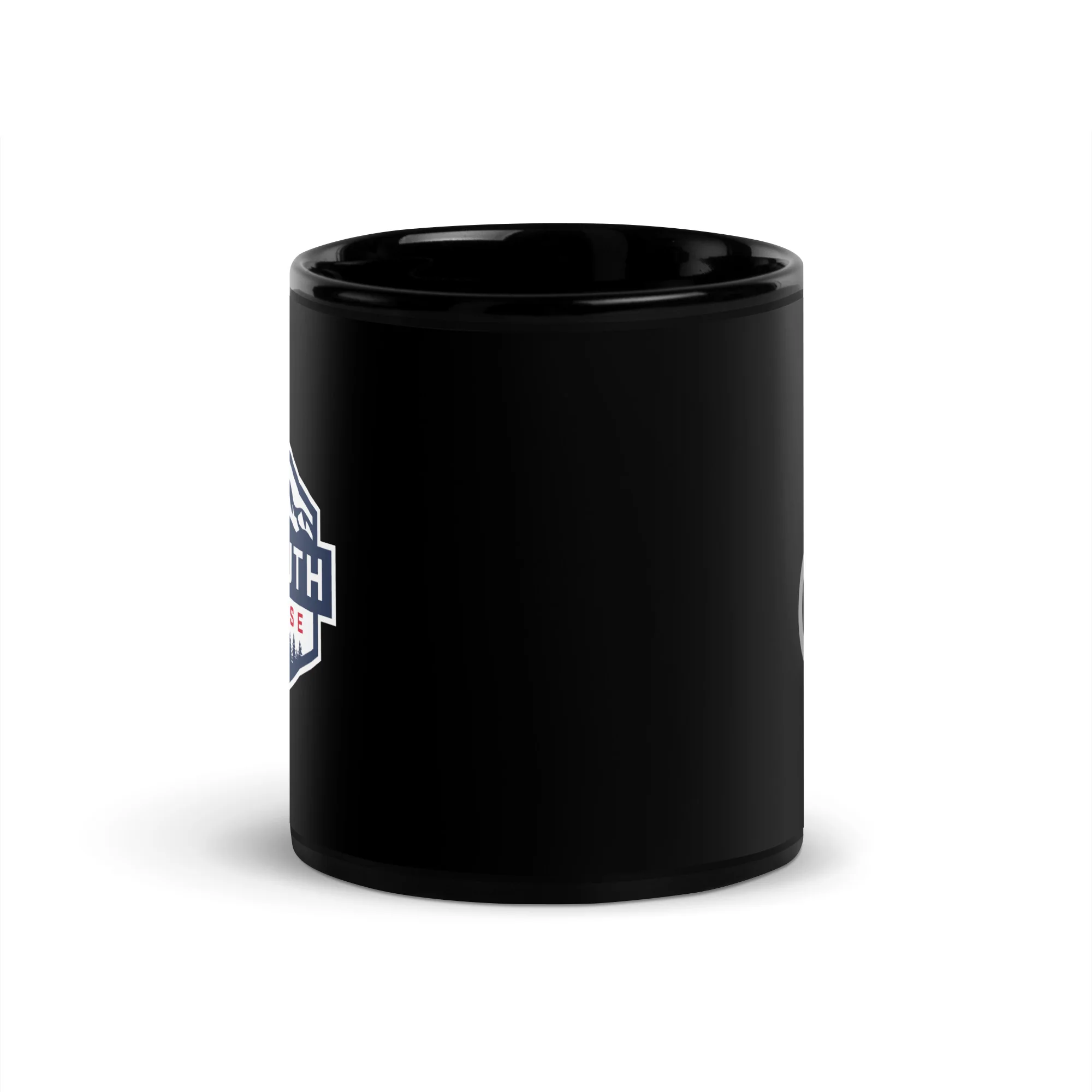Plymouth Black Glossy Mug - Image 3
