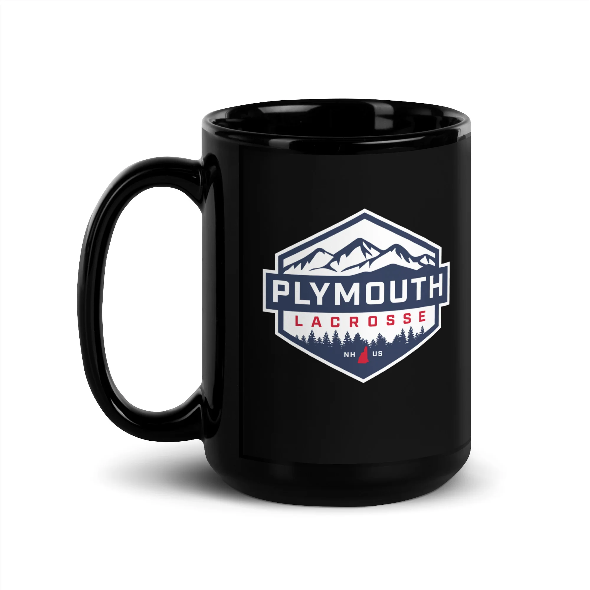 Plymouth Black Glossy Mug - Image 4