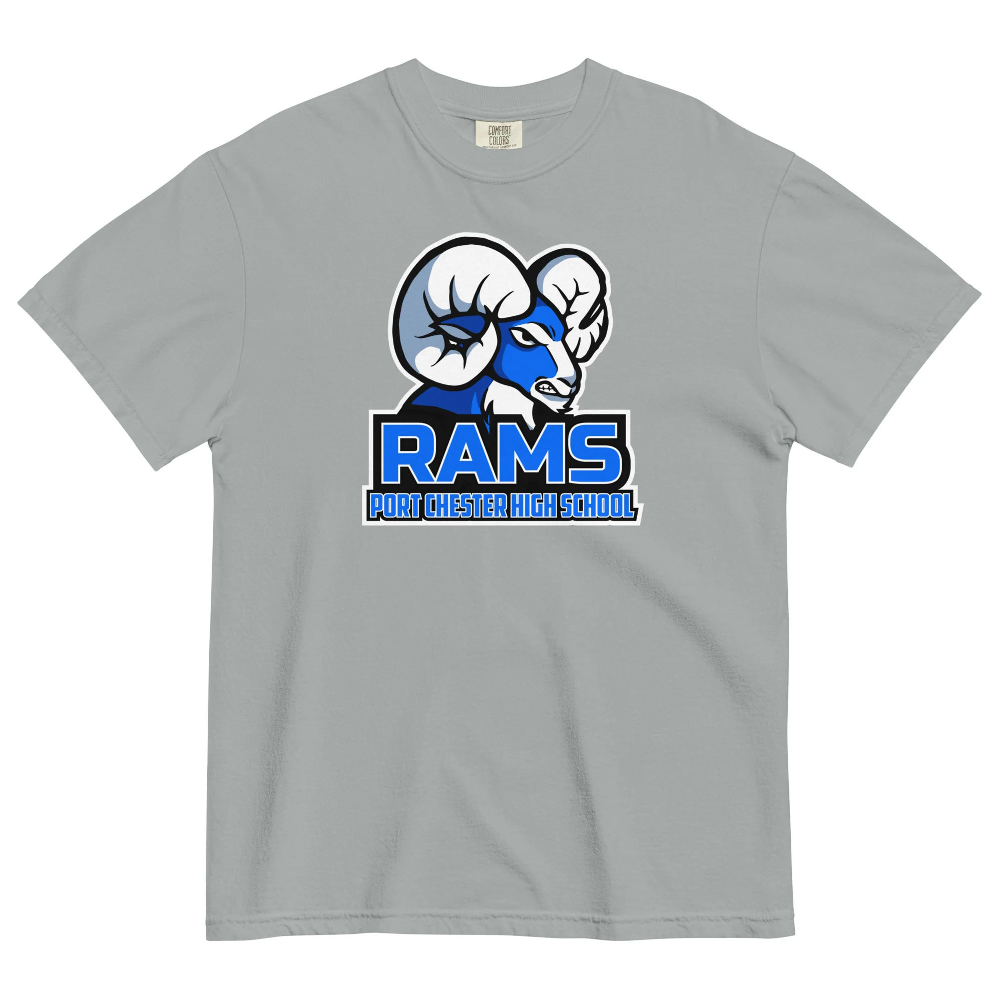 Port Chester Logo Unisex Garment-Dyed T-Shirt - Image 3