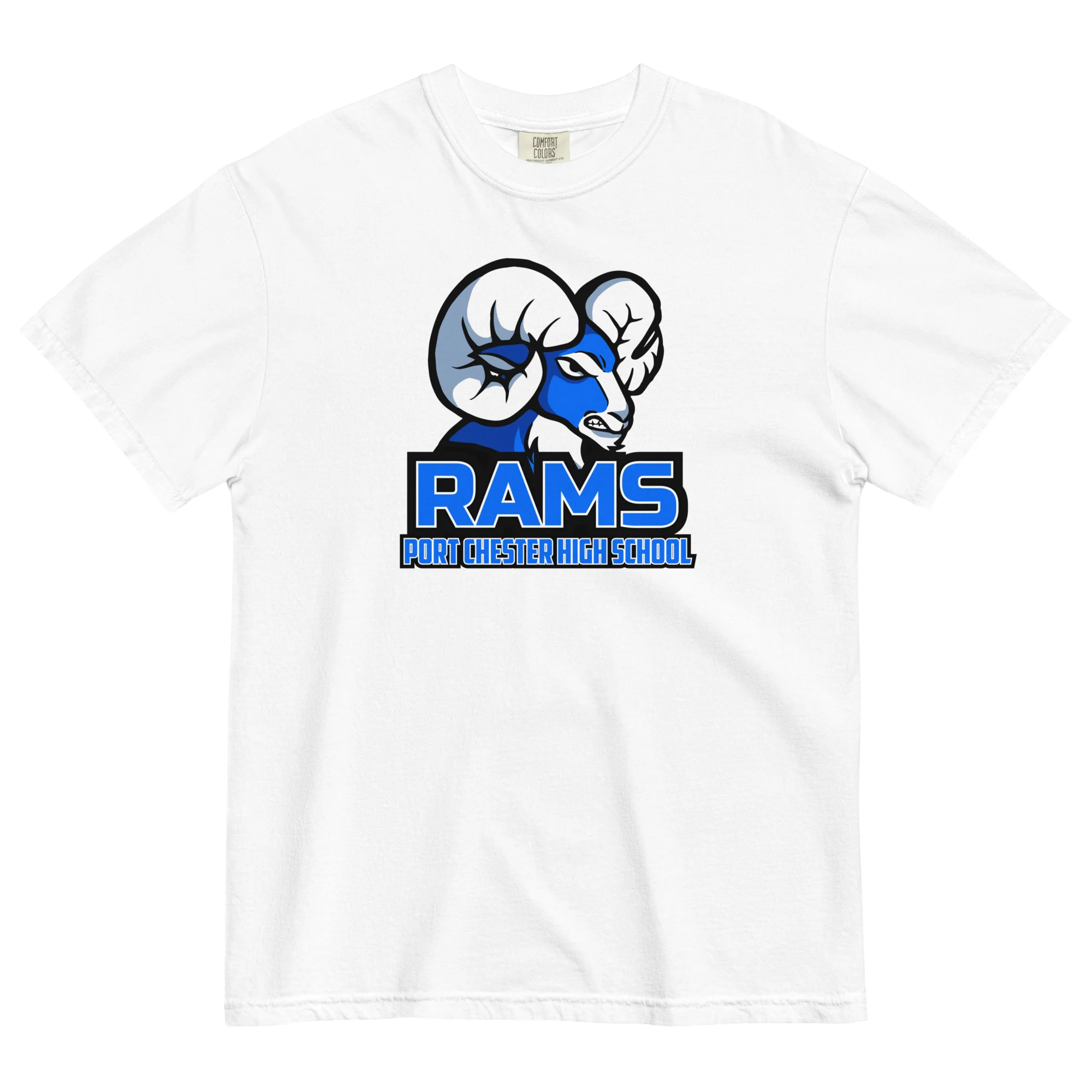 Port Chester Logo Unisex Garment-Dyed T-Shirt - Image 5