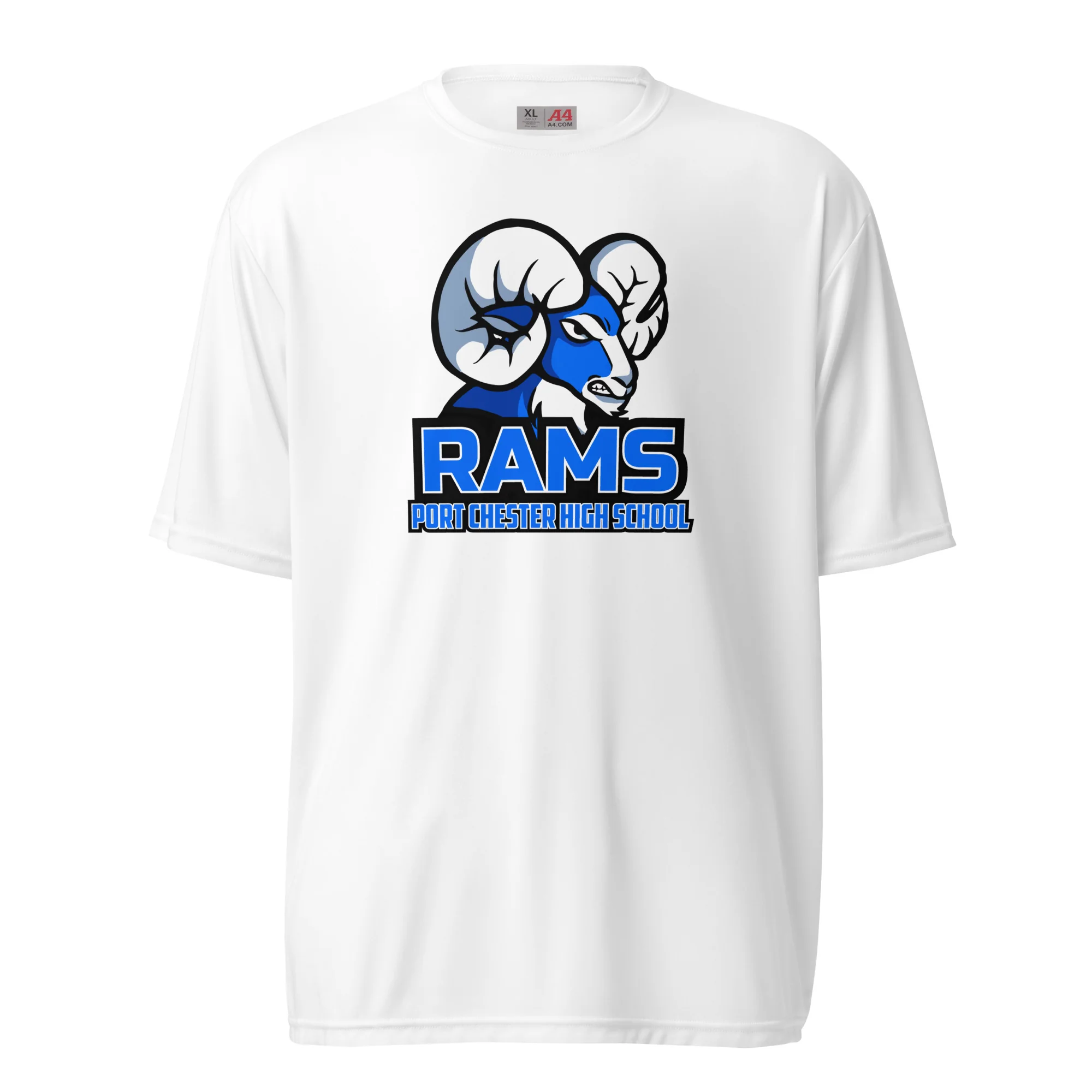 Port Chester Logo Unisex Performance T-Shirt - Image 4