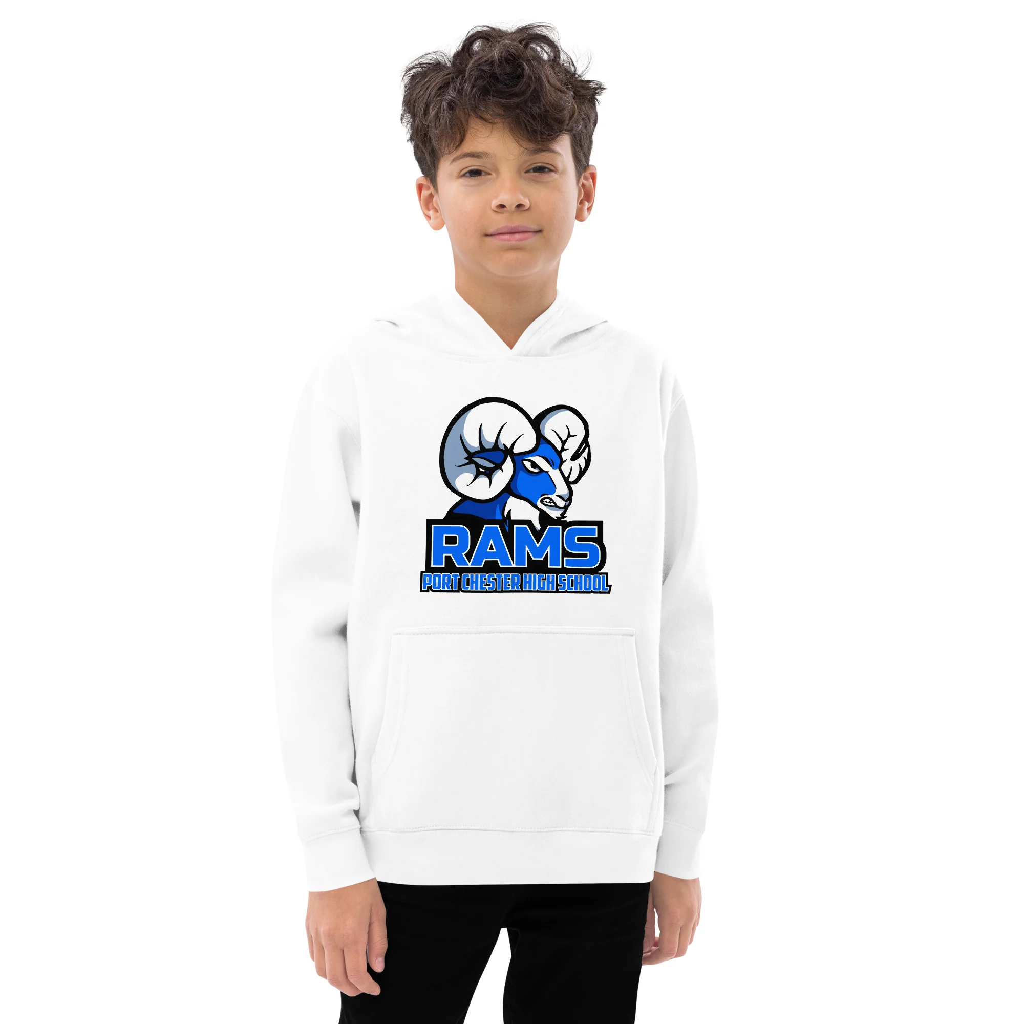 Port Chester Logo Youth Fleece Hoodie - Image 3
