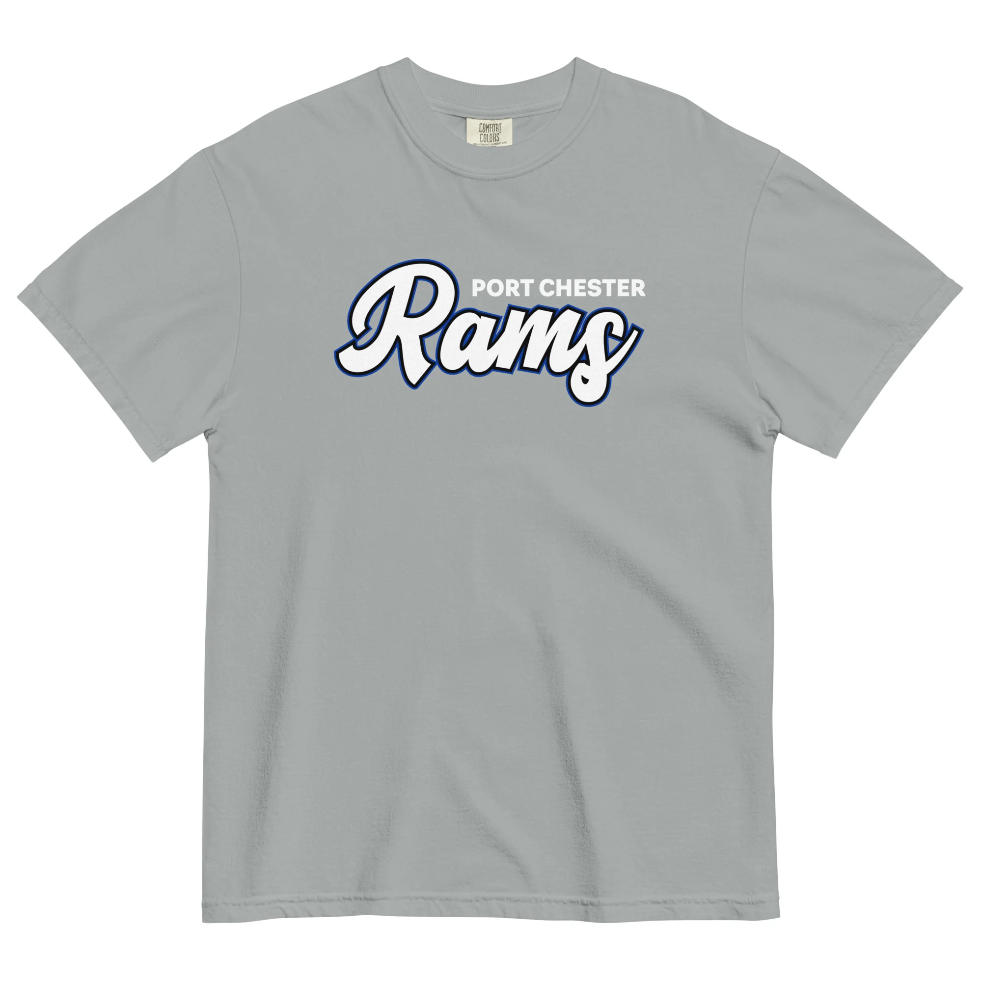 Port Chester Script Unisex Garment-Dyed T-Shirt - Image 3