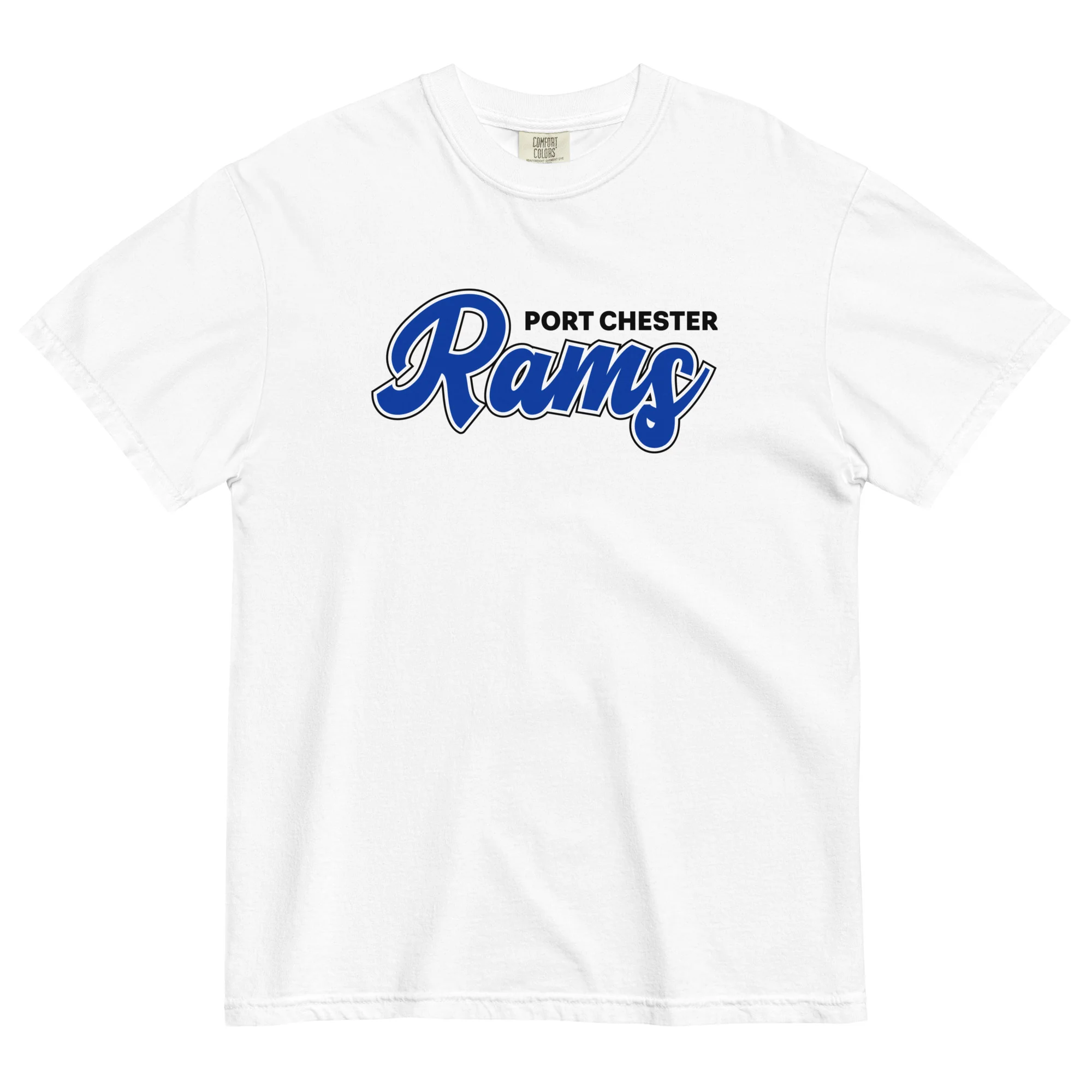 Port Chester Script Unisex Garment-Dyed T-Shirt - Image 5