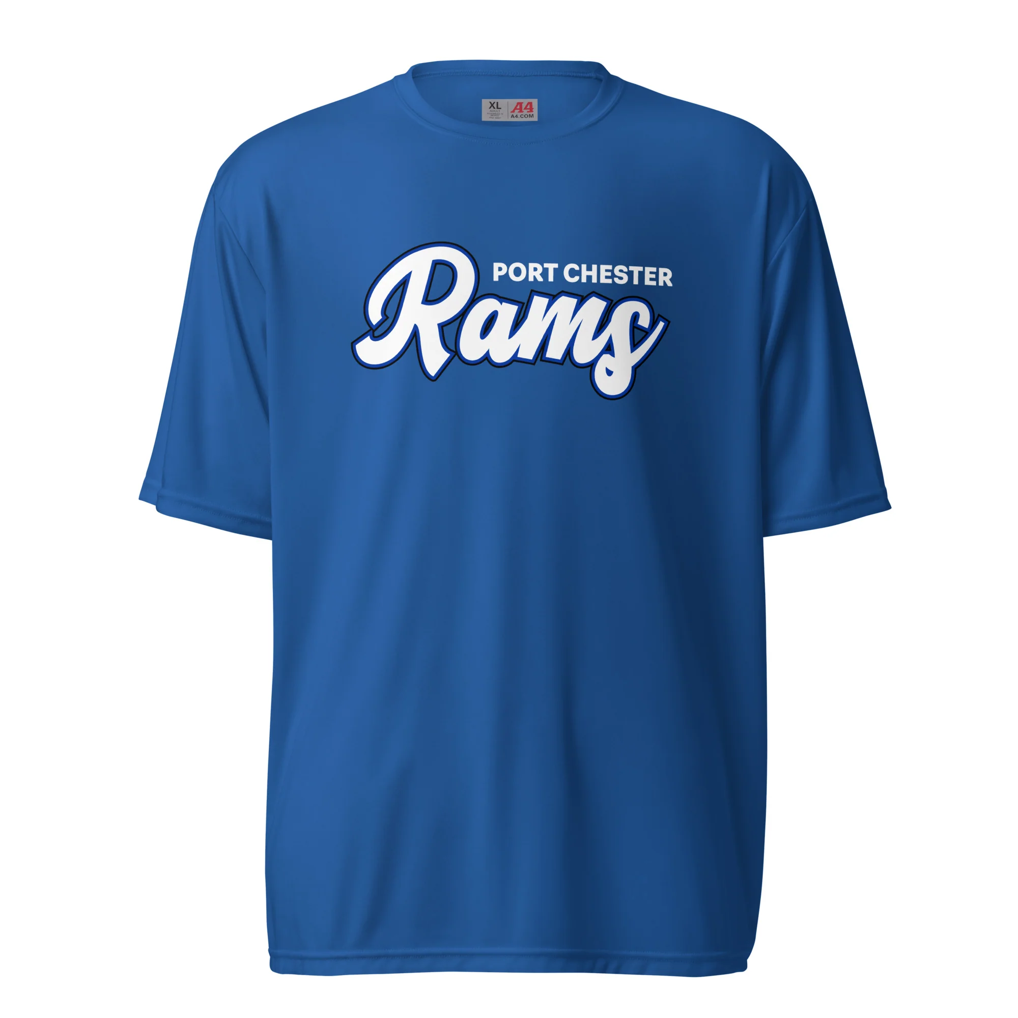 Port Chester Script Unisex Performance T-Shirt - Image 3