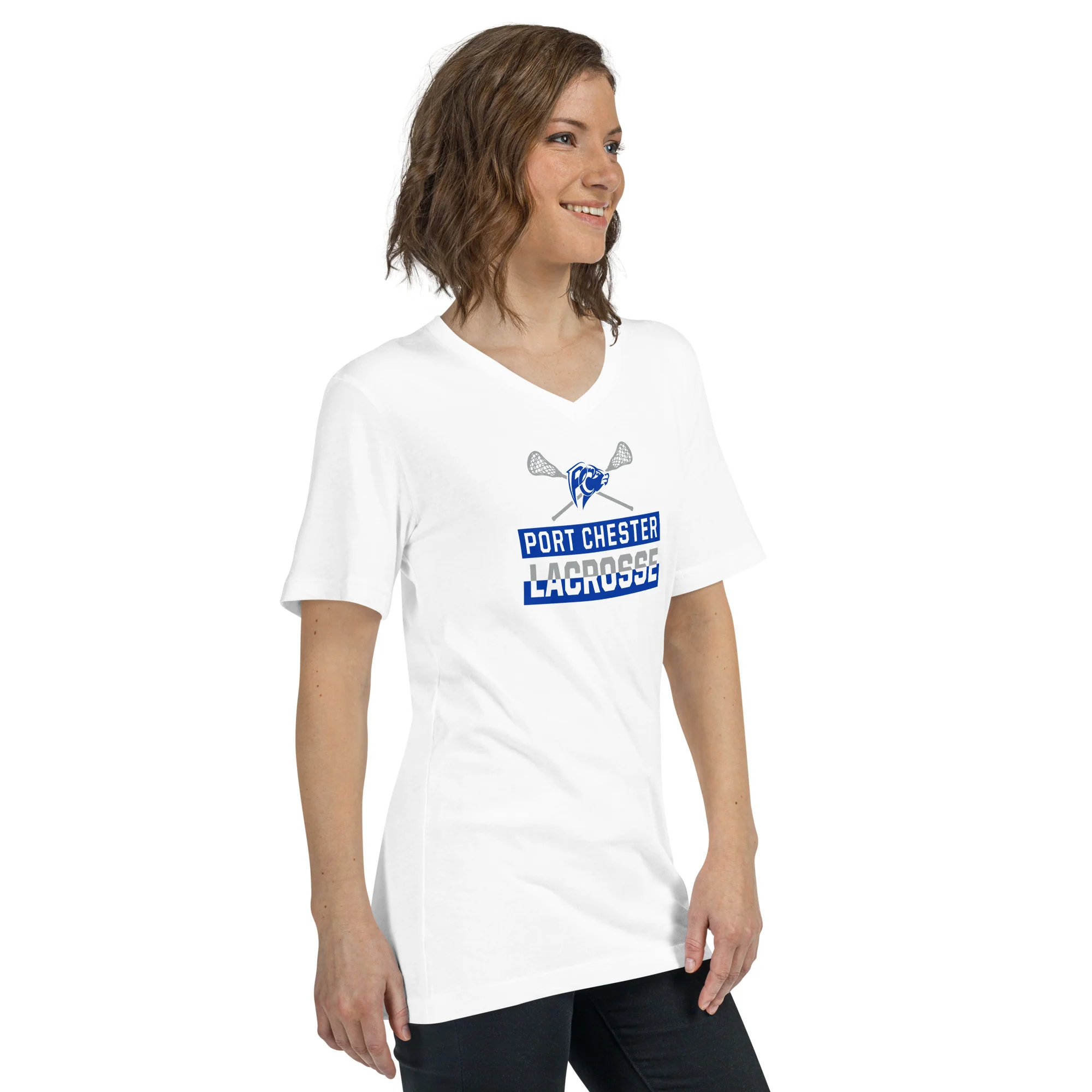 Port Chester Unisex V-Neck T-Shirt - Image 3