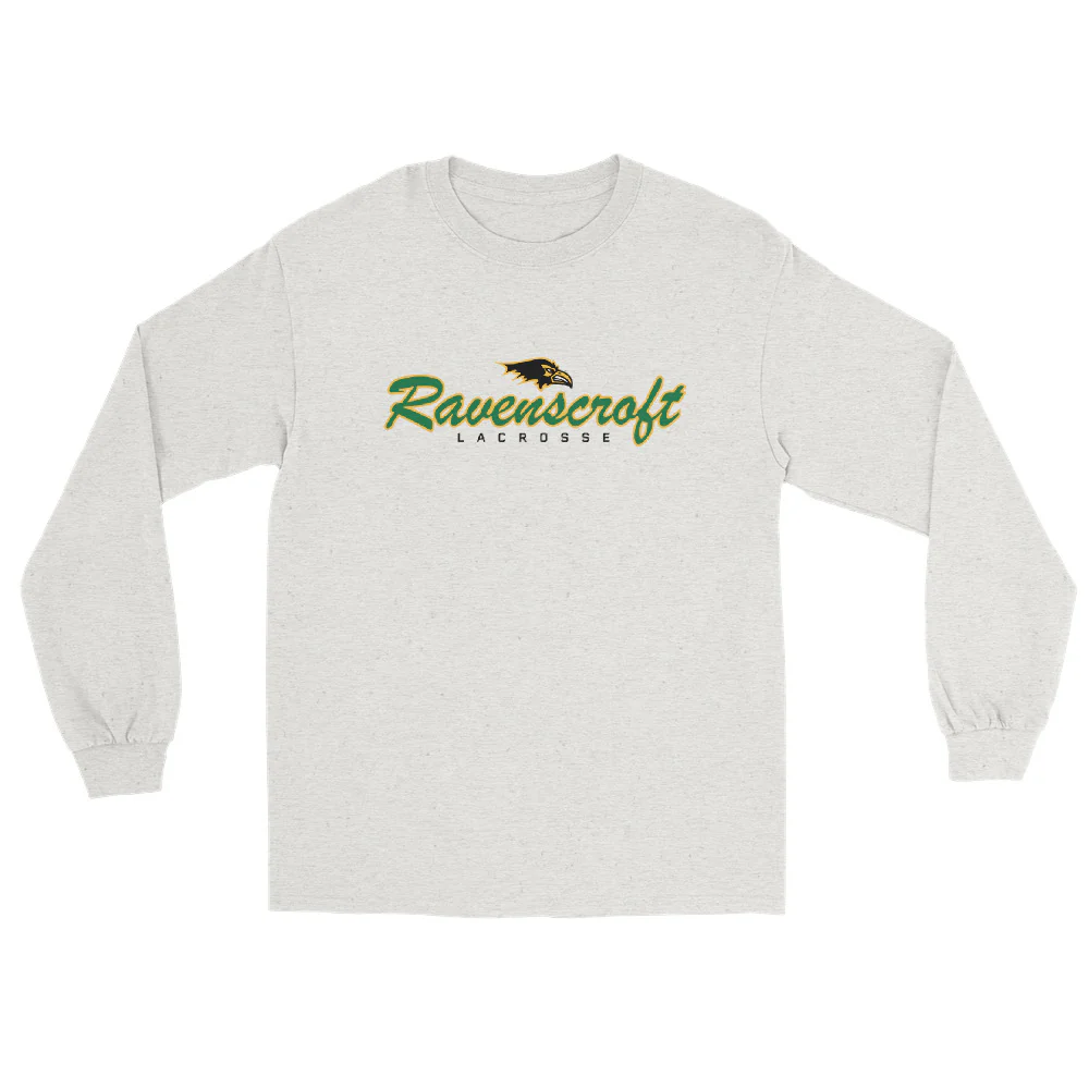 Ravenscroft Script Men’s Long Sleeve Shirt - Image 3