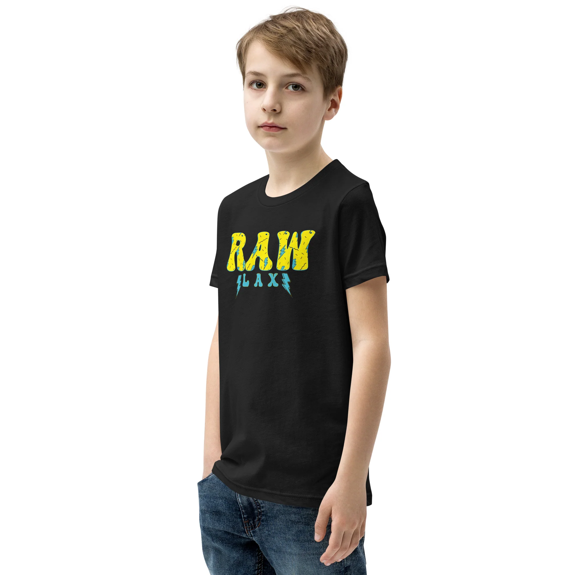 Raw Lax Youth Short Sleeve T-Shirt - Image 3