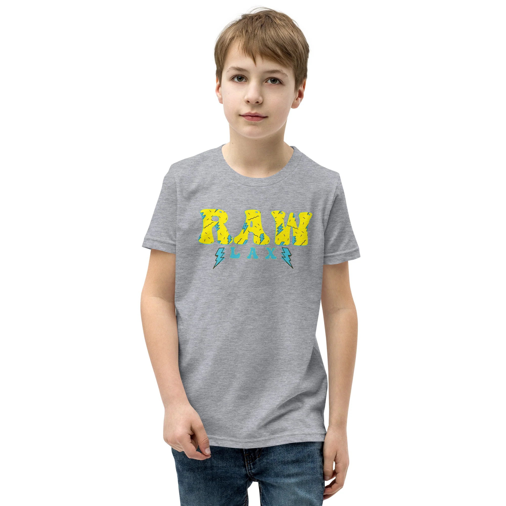Raw Lax Youth Short Sleeve T-Shirt - Image 4