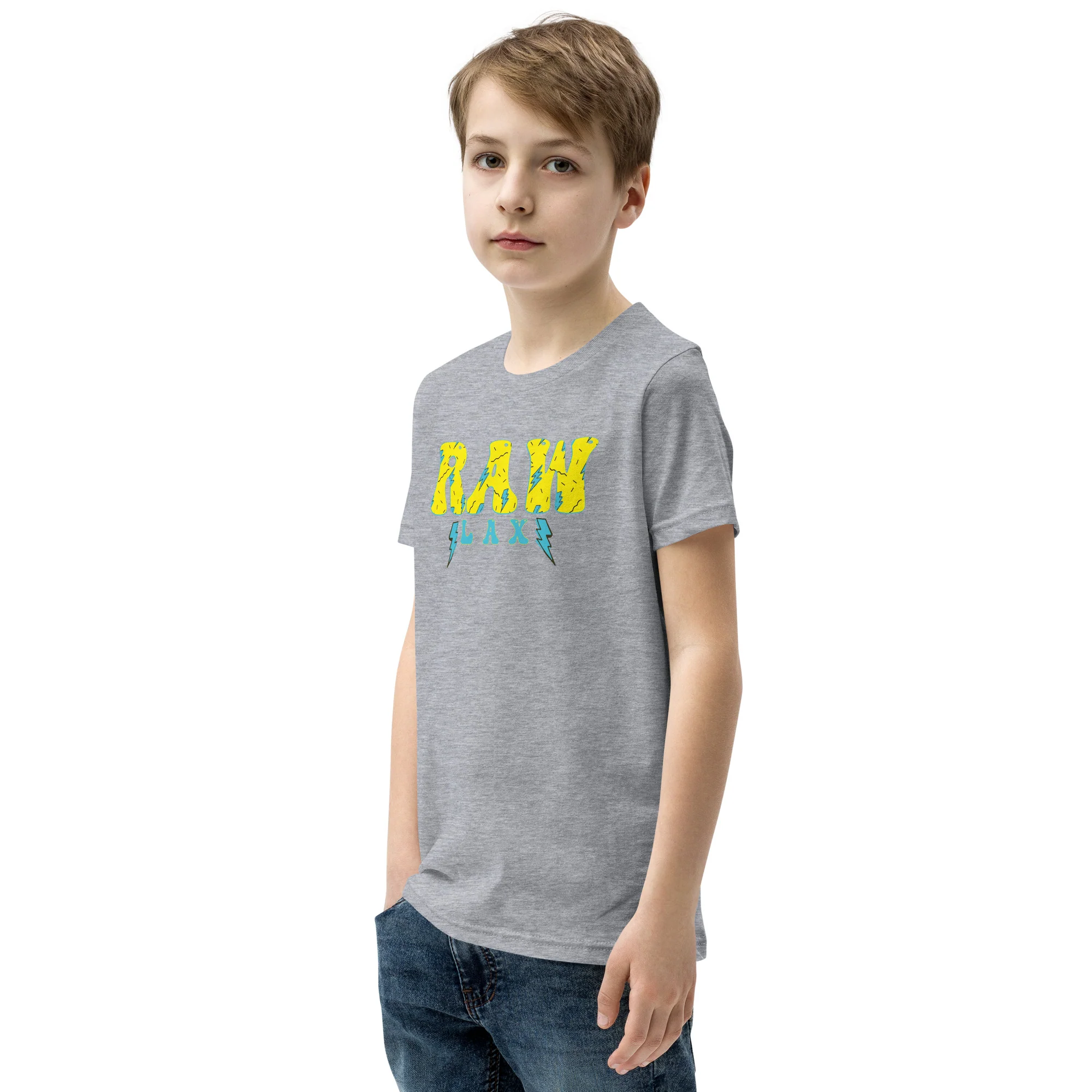 Raw Lax Youth Short Sleeve T-Shirt - Image 6