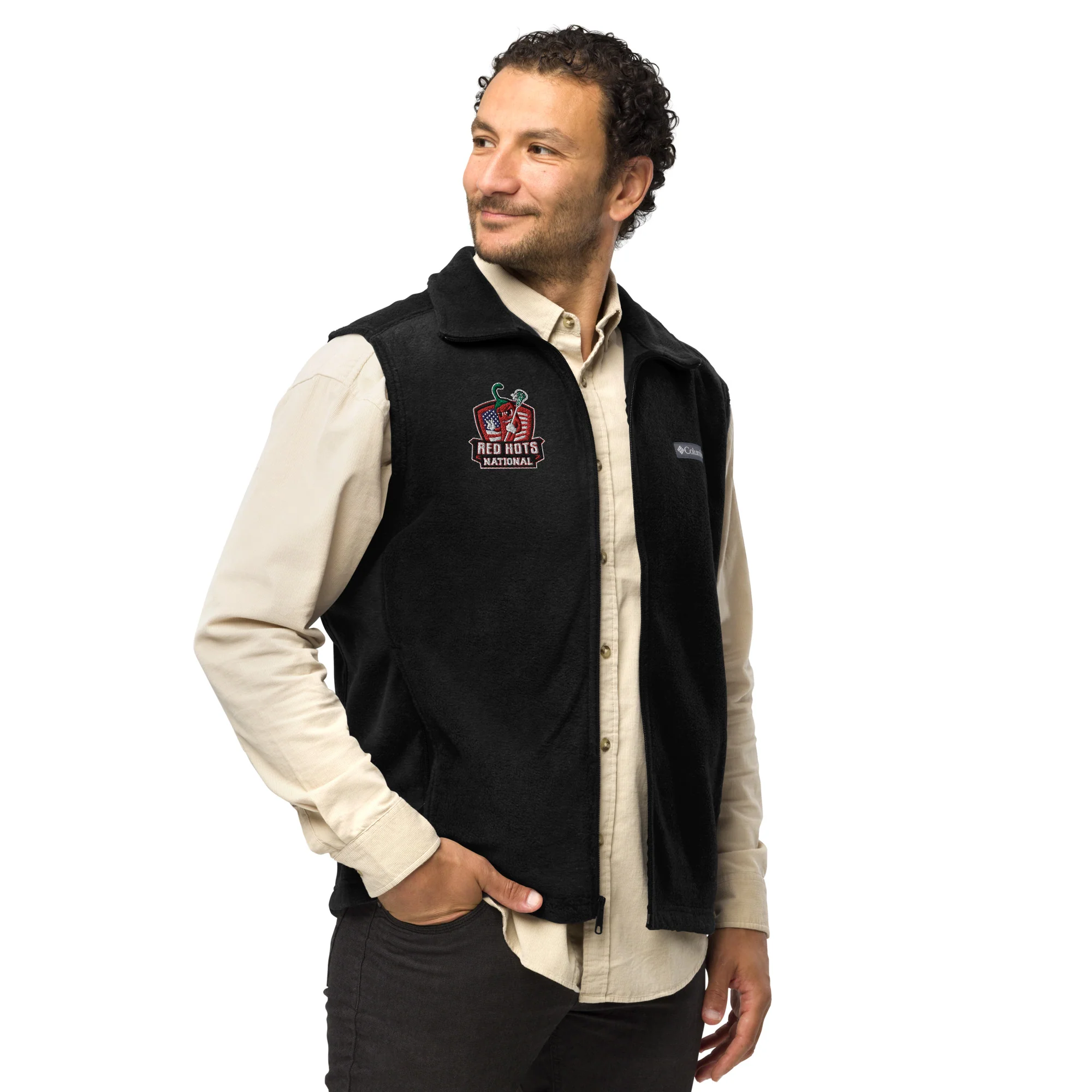 Red Hots Men’s Columbia fleece vest - Image 3