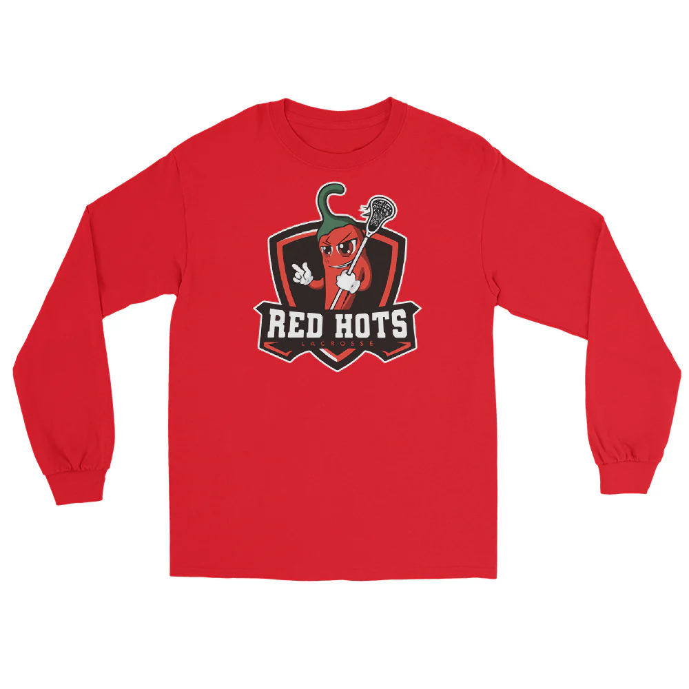 Red Hots Men’s Long Sleeve Shirt - Image 3