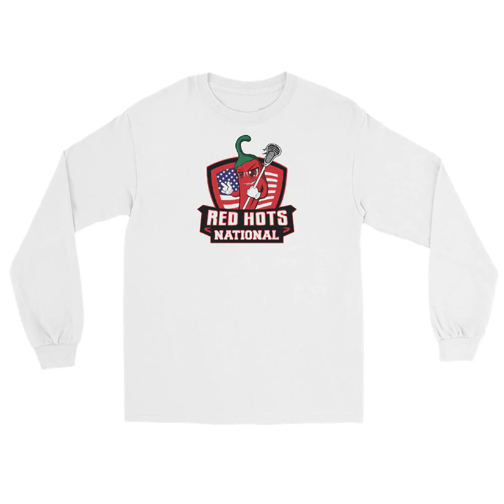 Red Hots Men’s Long Sleeve Shirt - Image 9
