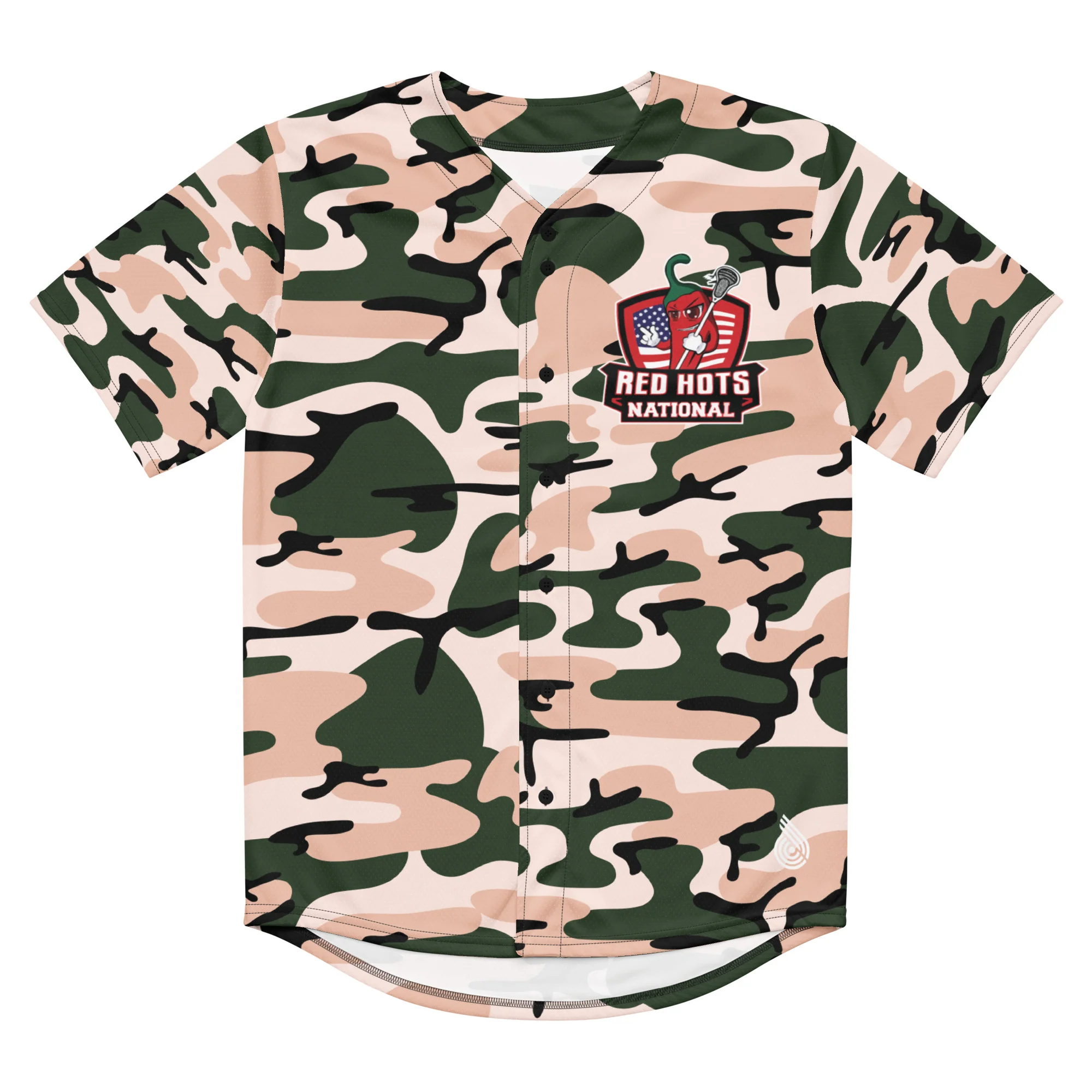 Red Hots Recycled baseball jersey