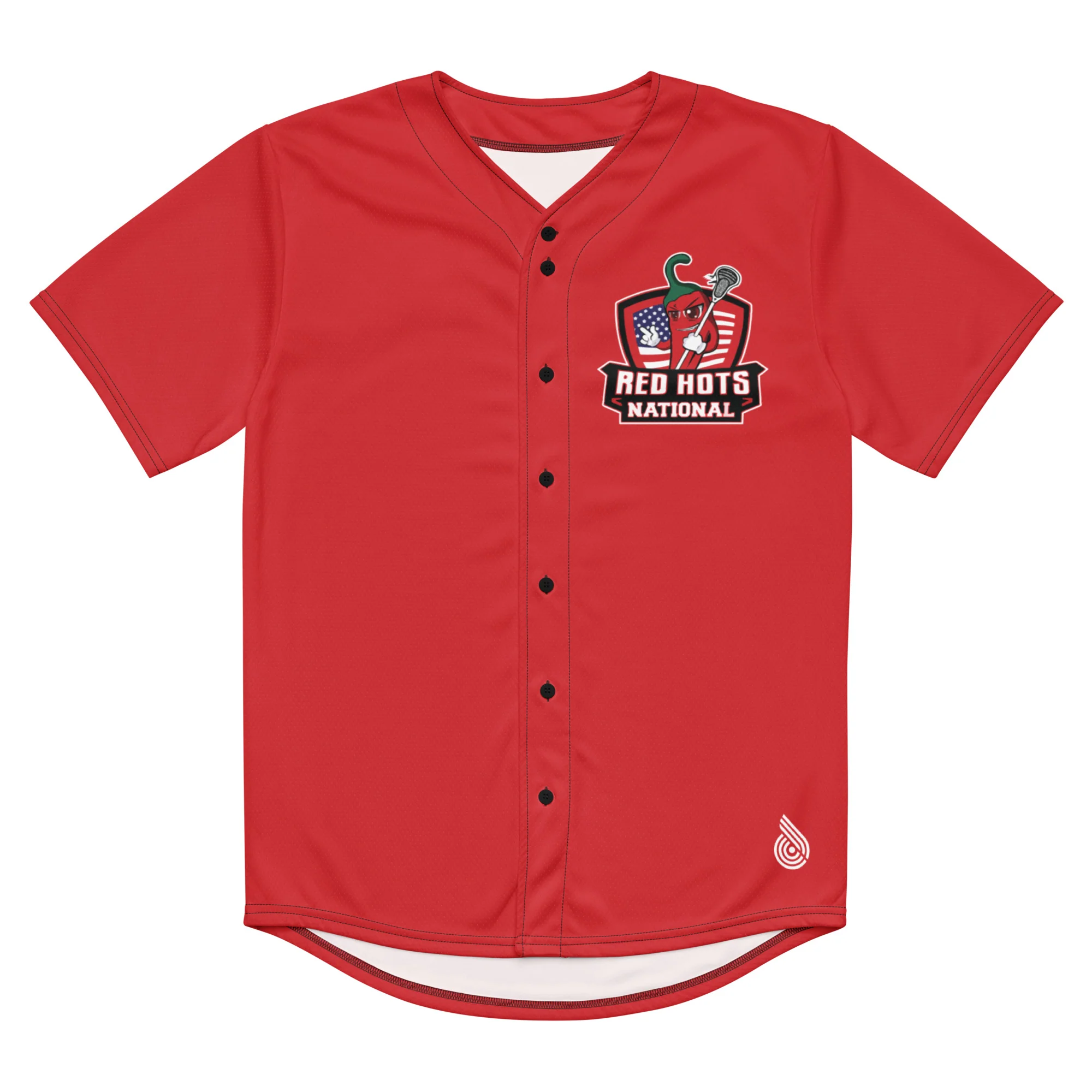 Red Hots Recycled baseball jersey