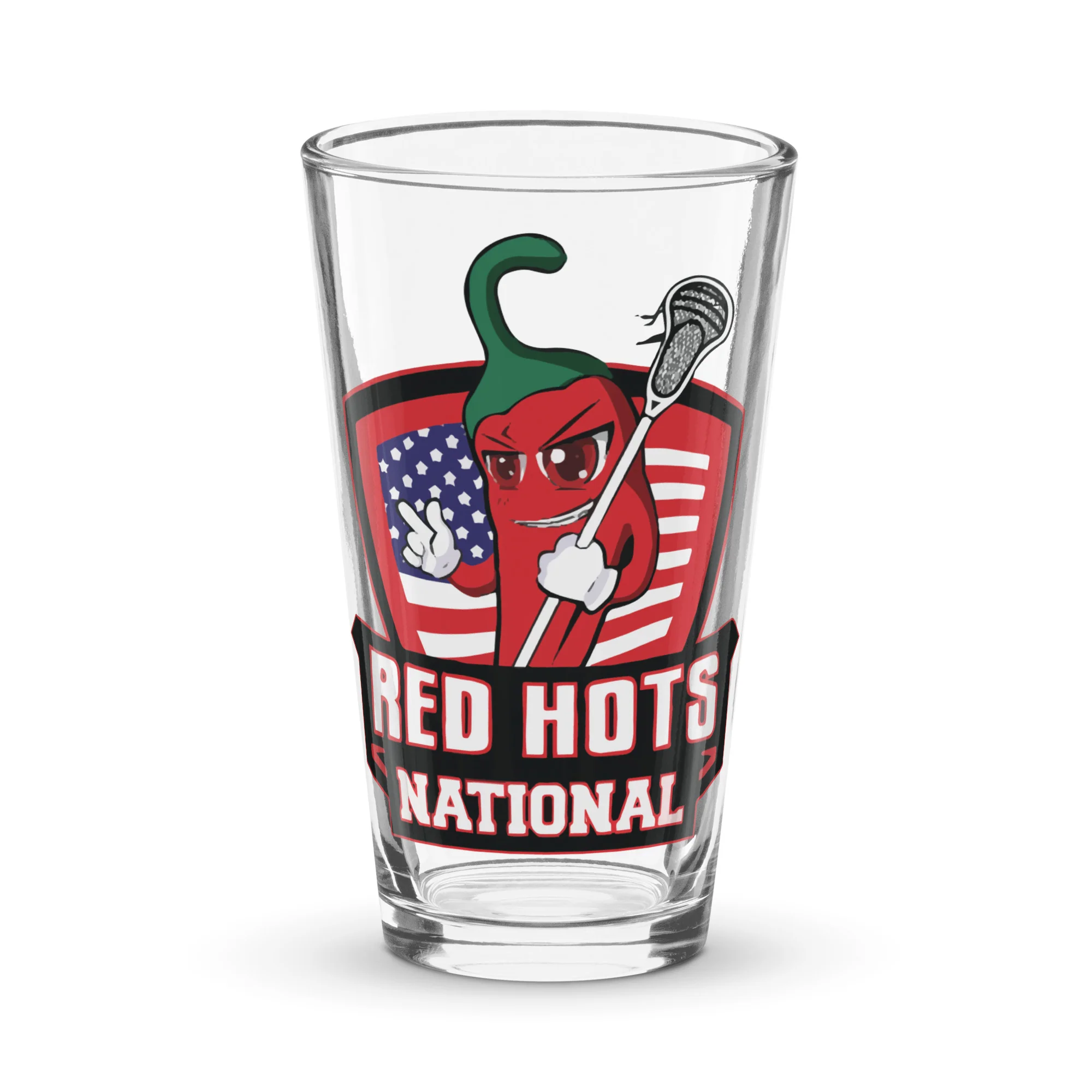 Red Hots Shaker pint glass