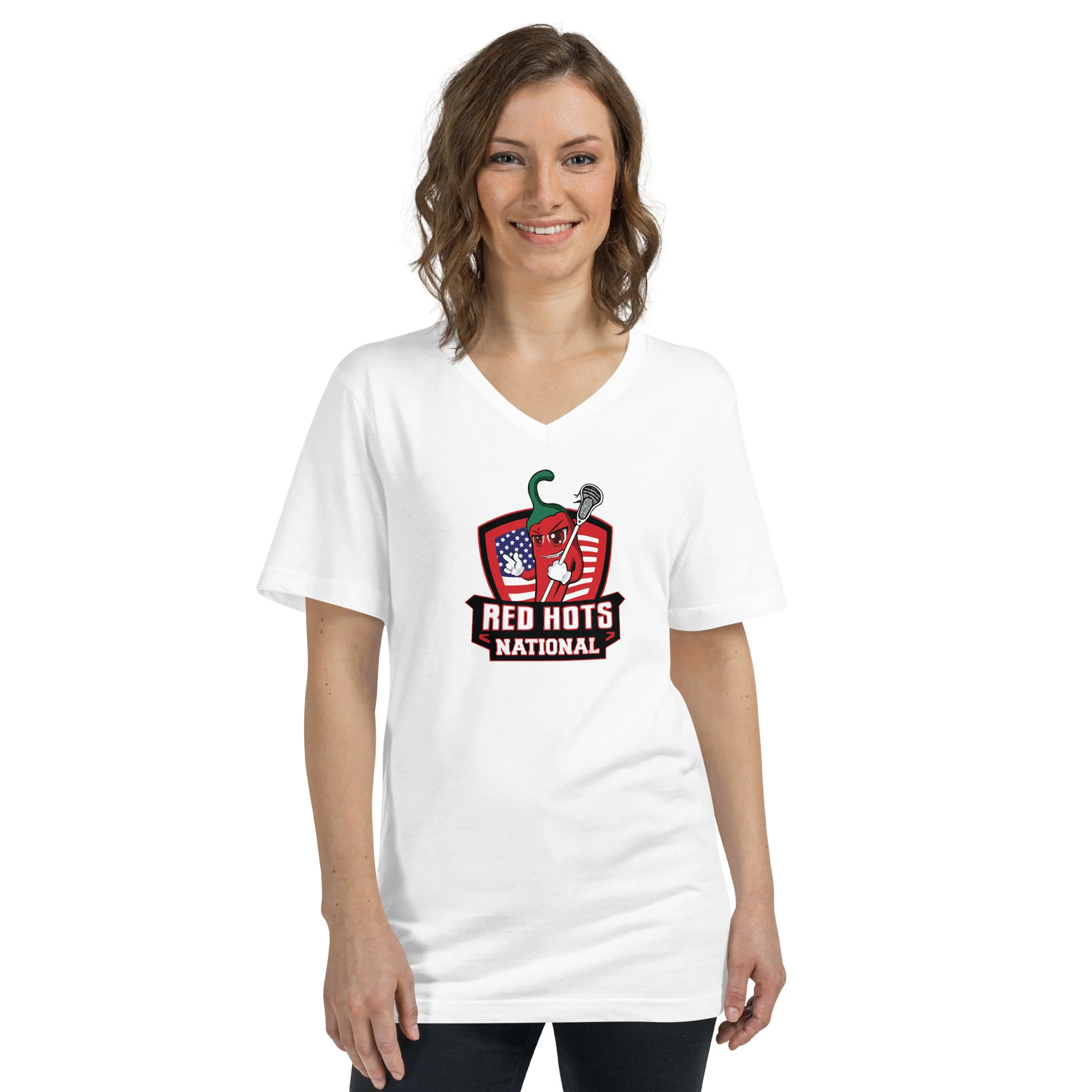 Red Hots Unisex V-Neck T-Shirt