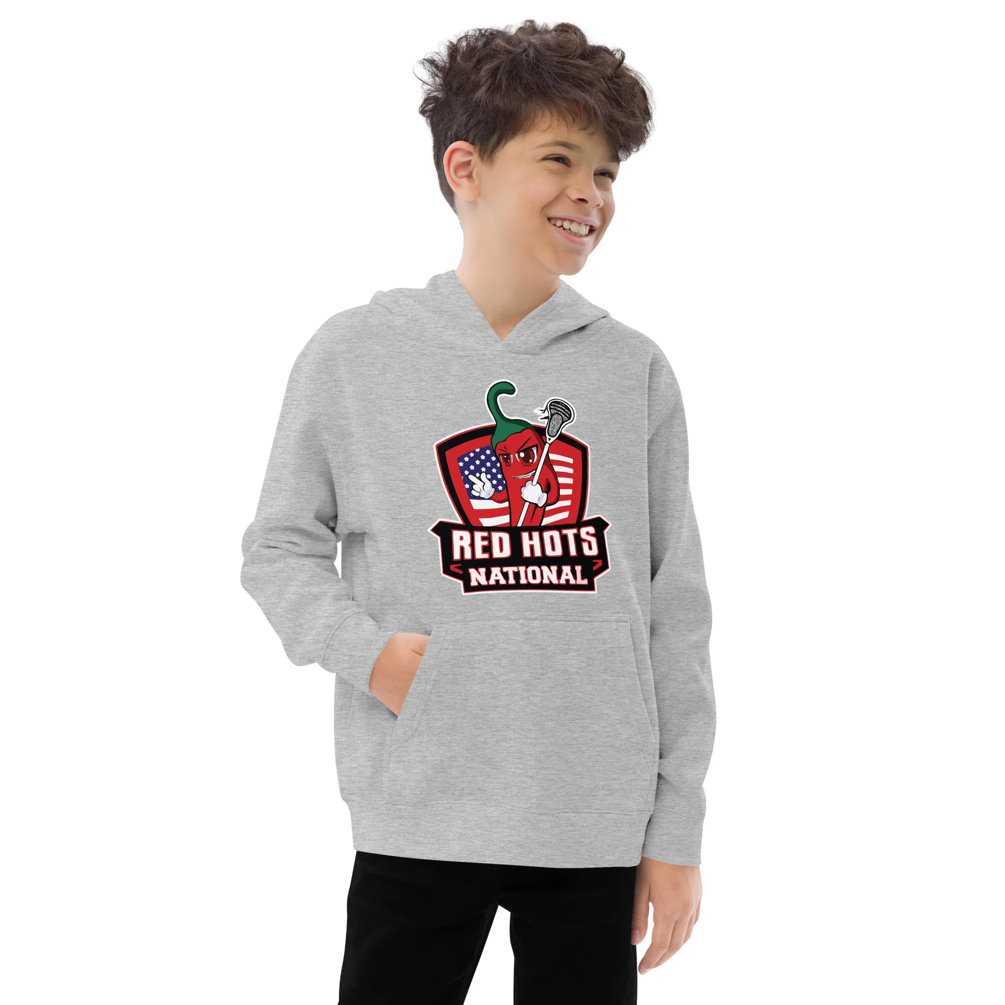 Red Hots Youth Fleece Hoodie - Image 5