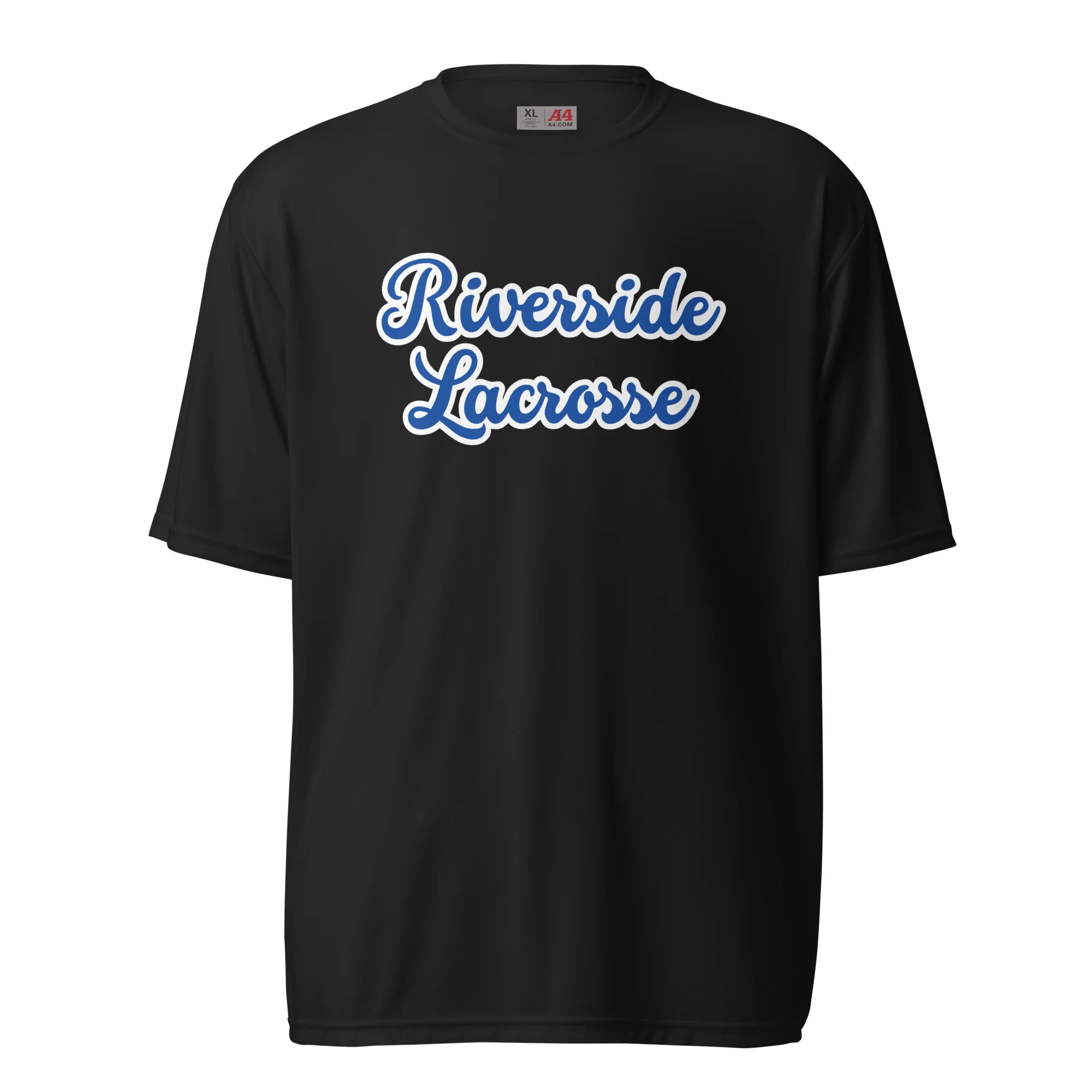 Riverside Script Unisex Performance T-Shirt - Image 2