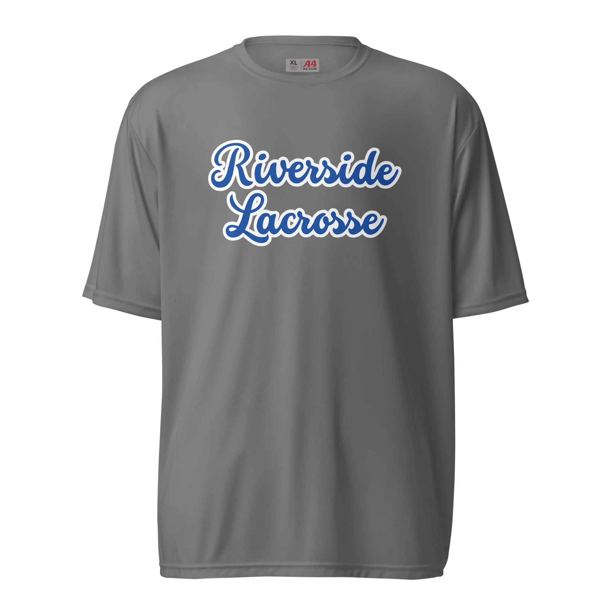 Riverside Script Unisex Performance T-Shirt - Image 3