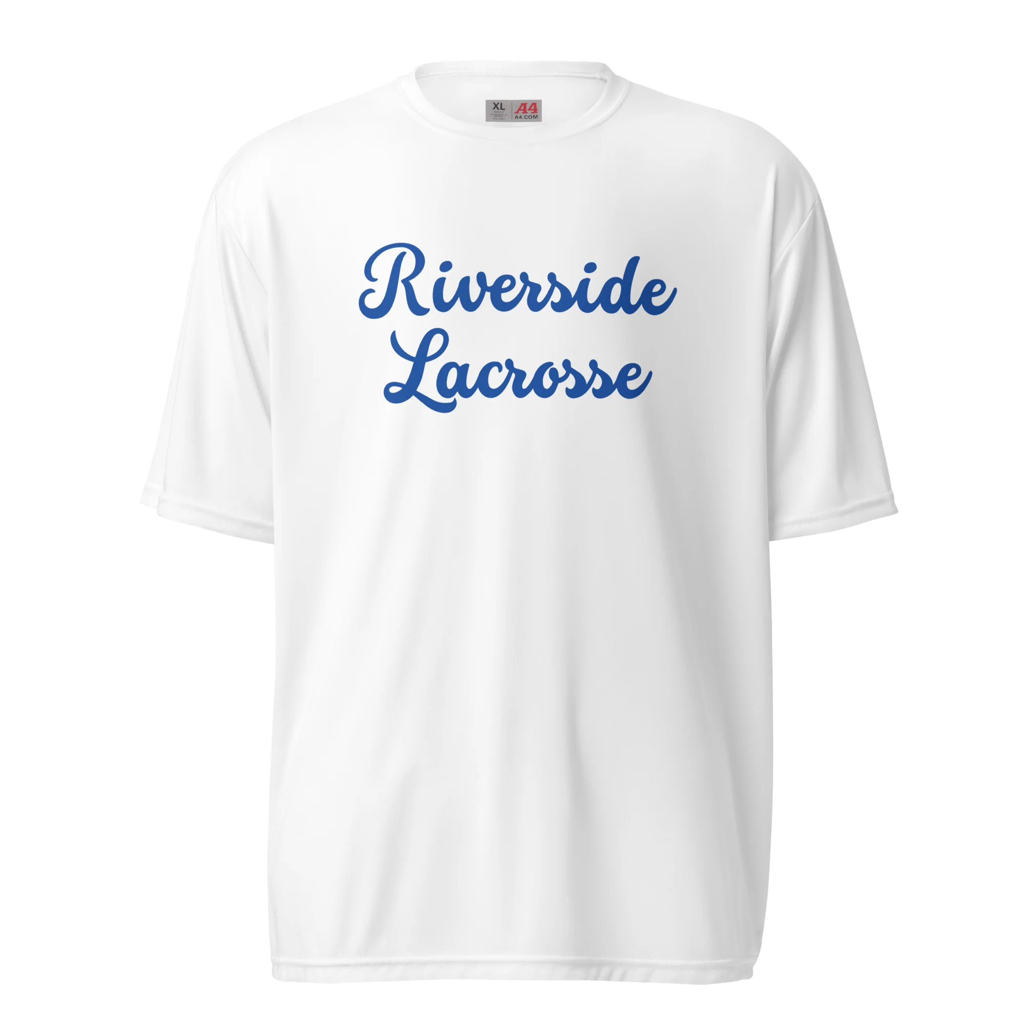 Riverside Script Unisex Performance T-Shirt - Image 4