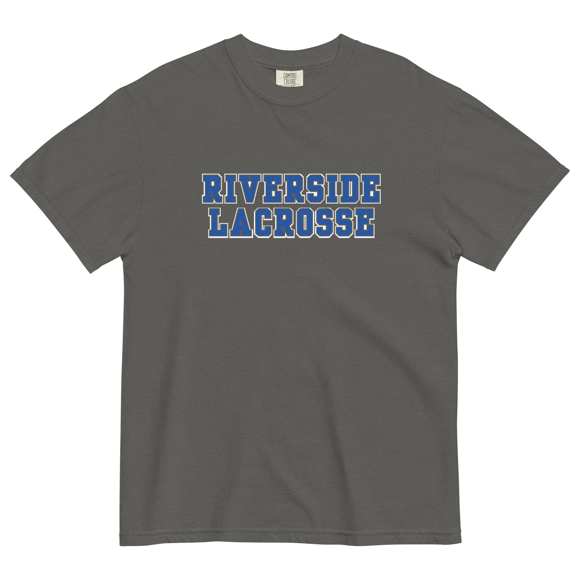 Riverside Text Unisex Garment-Dyed T-Shirt - Image 3