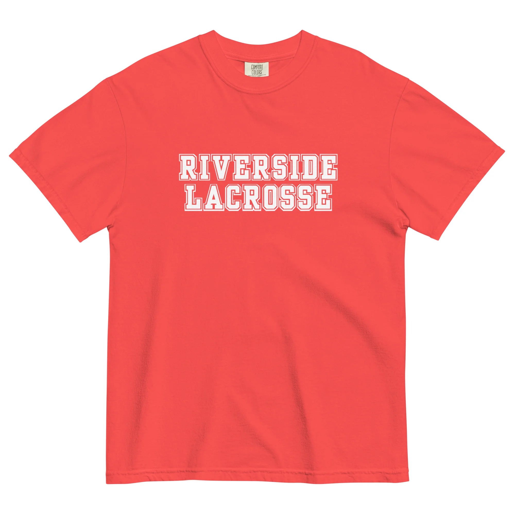 Riverside Text Unisex Garment-Dyed T-Shirt - Image 4