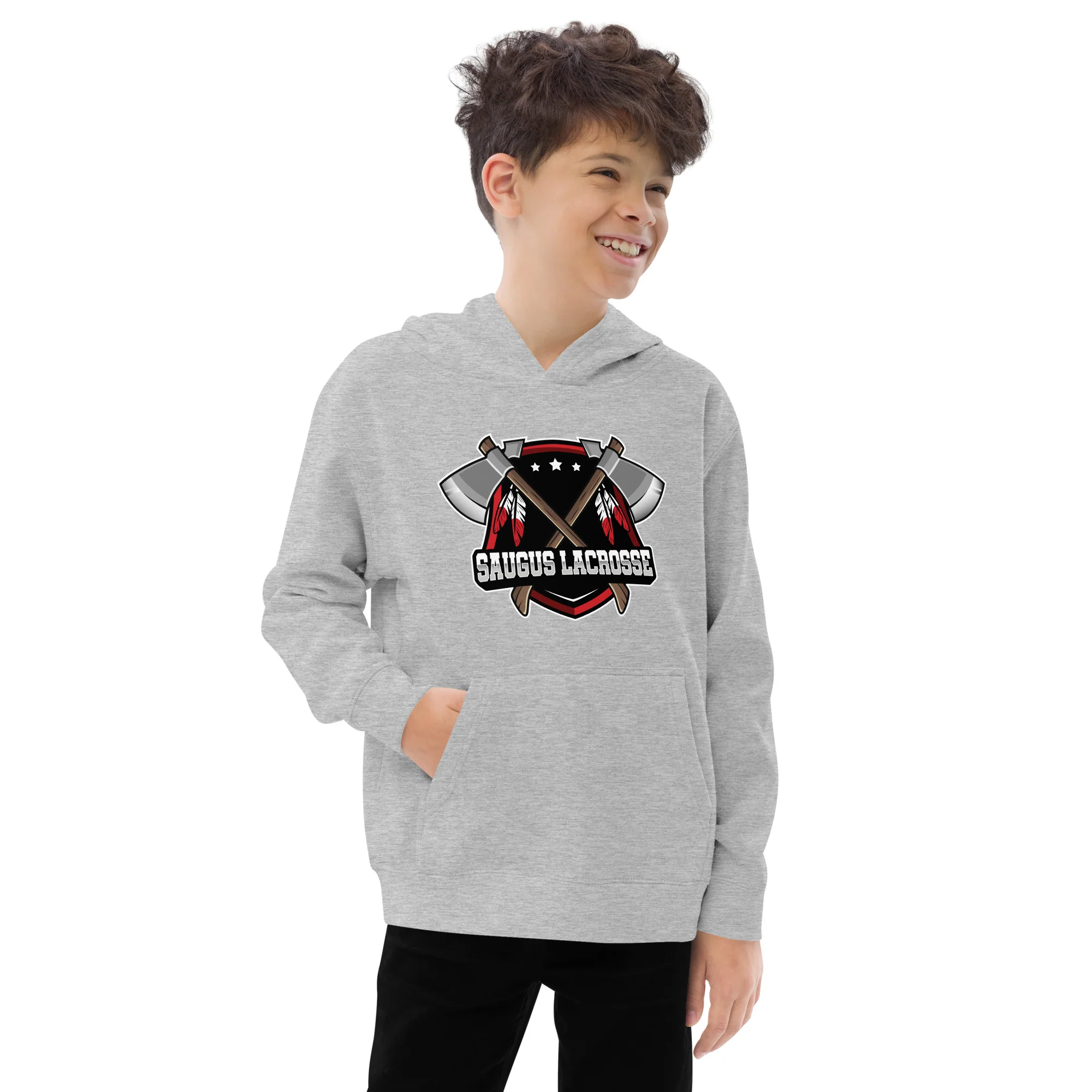 Saugus Youth Fleece Hoodie - Image 5