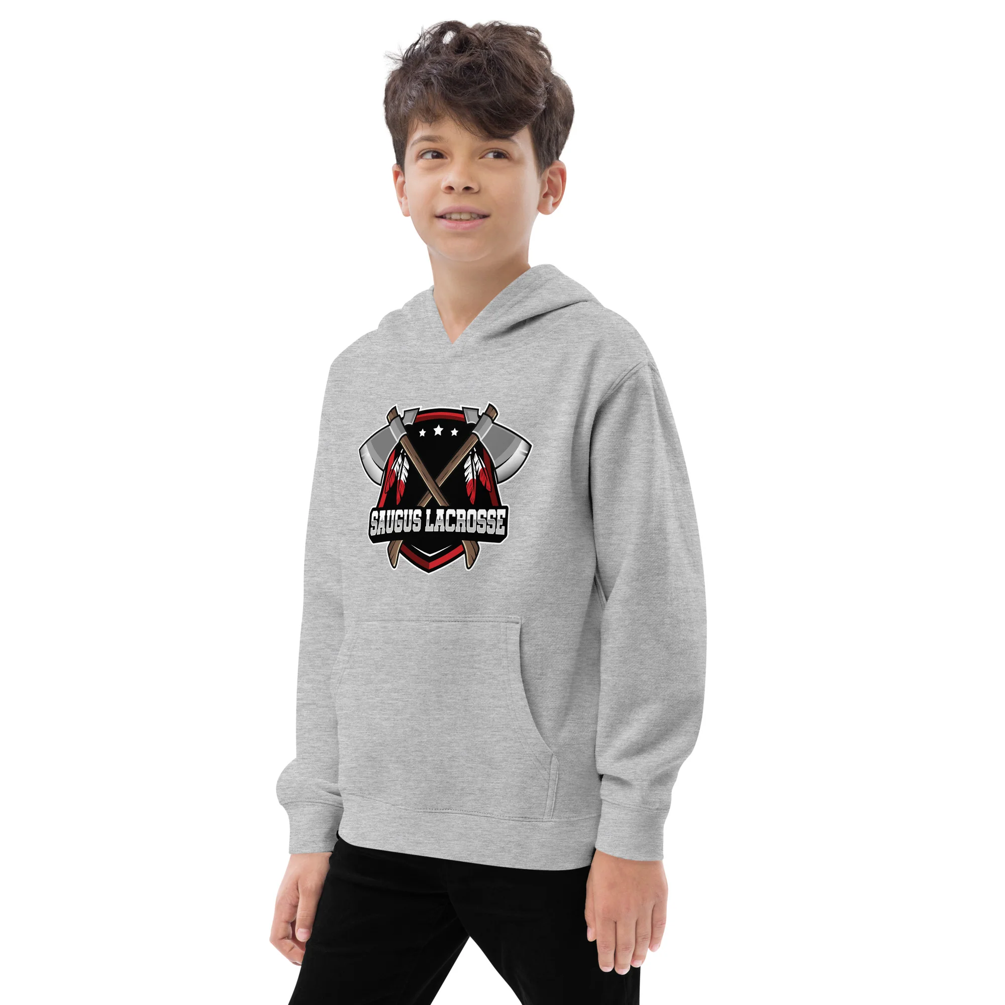 Saugus Youth Fleece Hoodie - Image 6