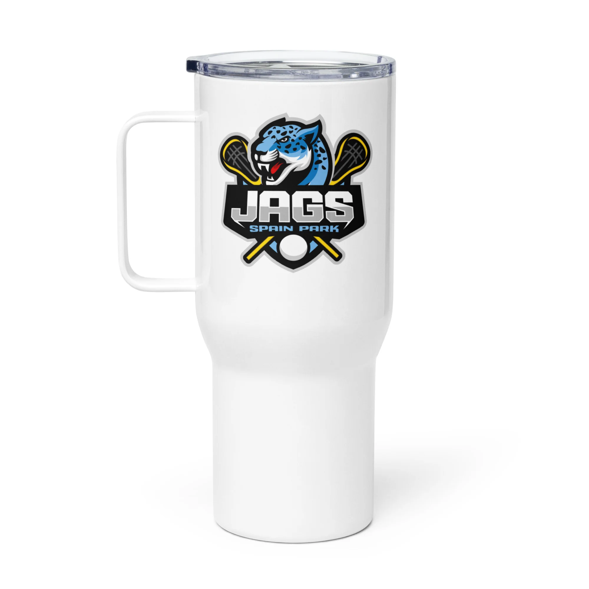 SP Travel mug with a handle
