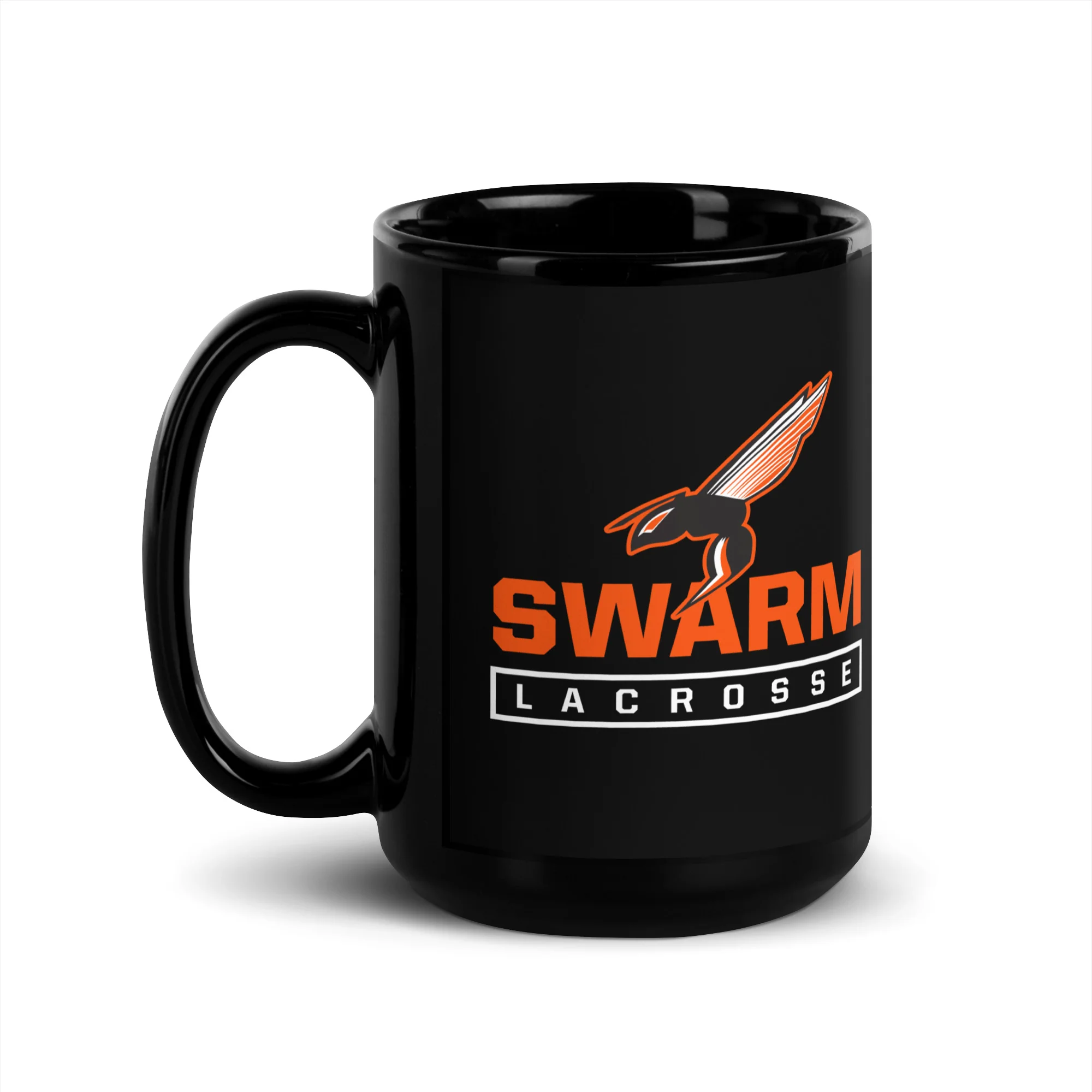 Swarm Black Glossy Mug - Image 4