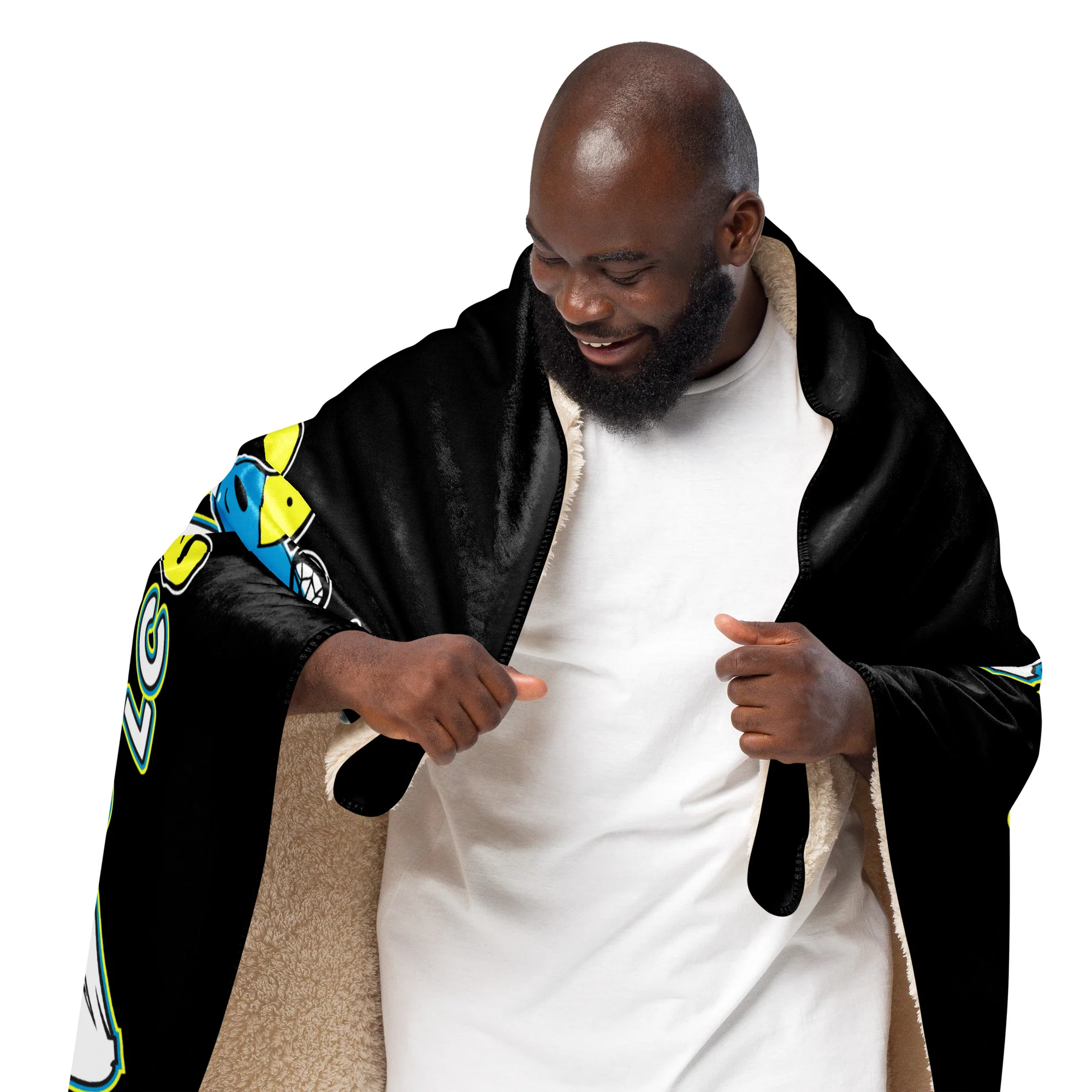 The Blue Ducks - Black - Sherpa blanket - Image 2