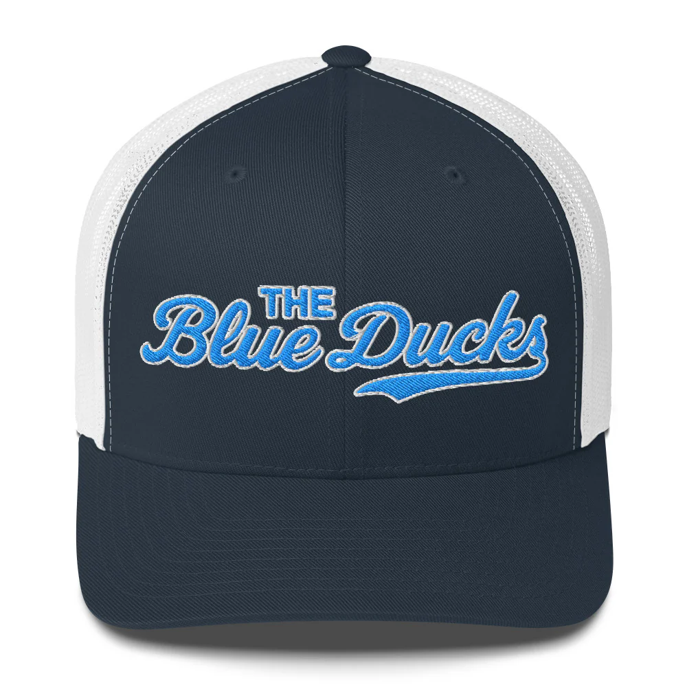 The Blue Ducks Script Trucker Hat - Image 3
