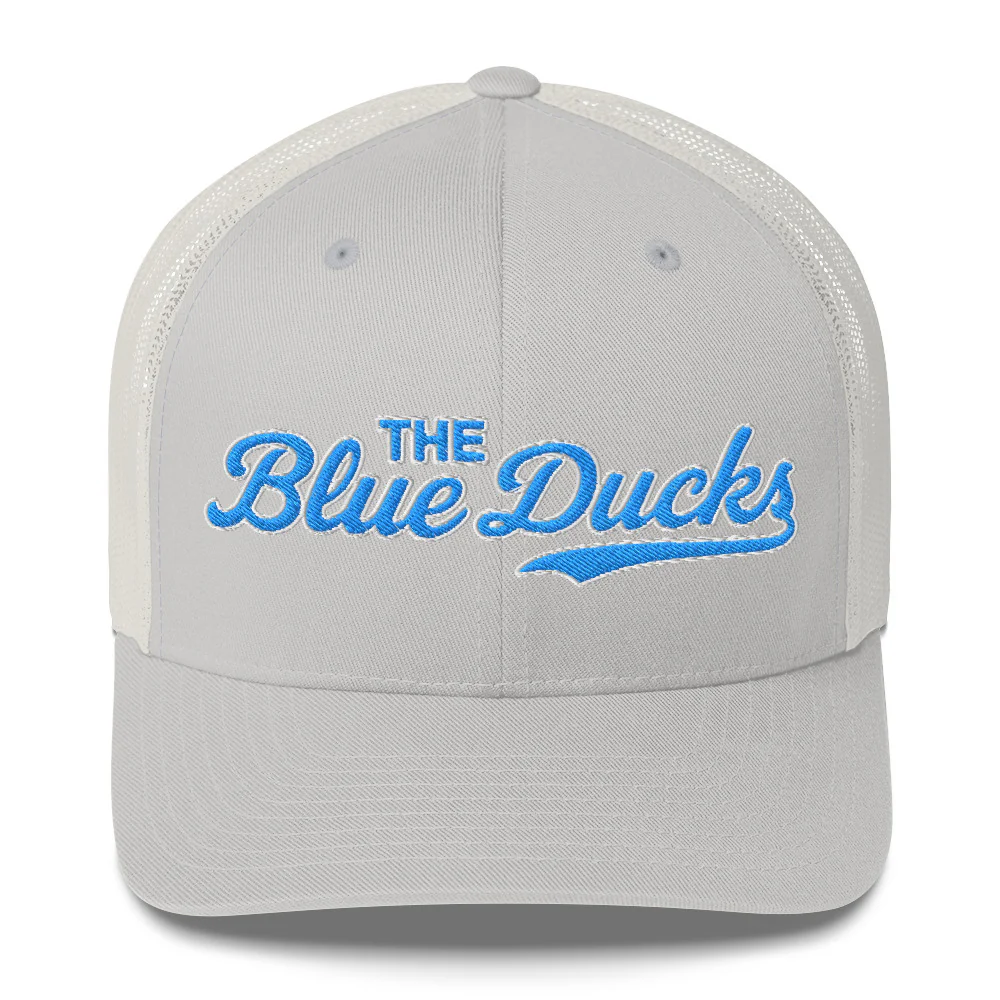 The Blue Ducks Script Trucker Hat - Image 4