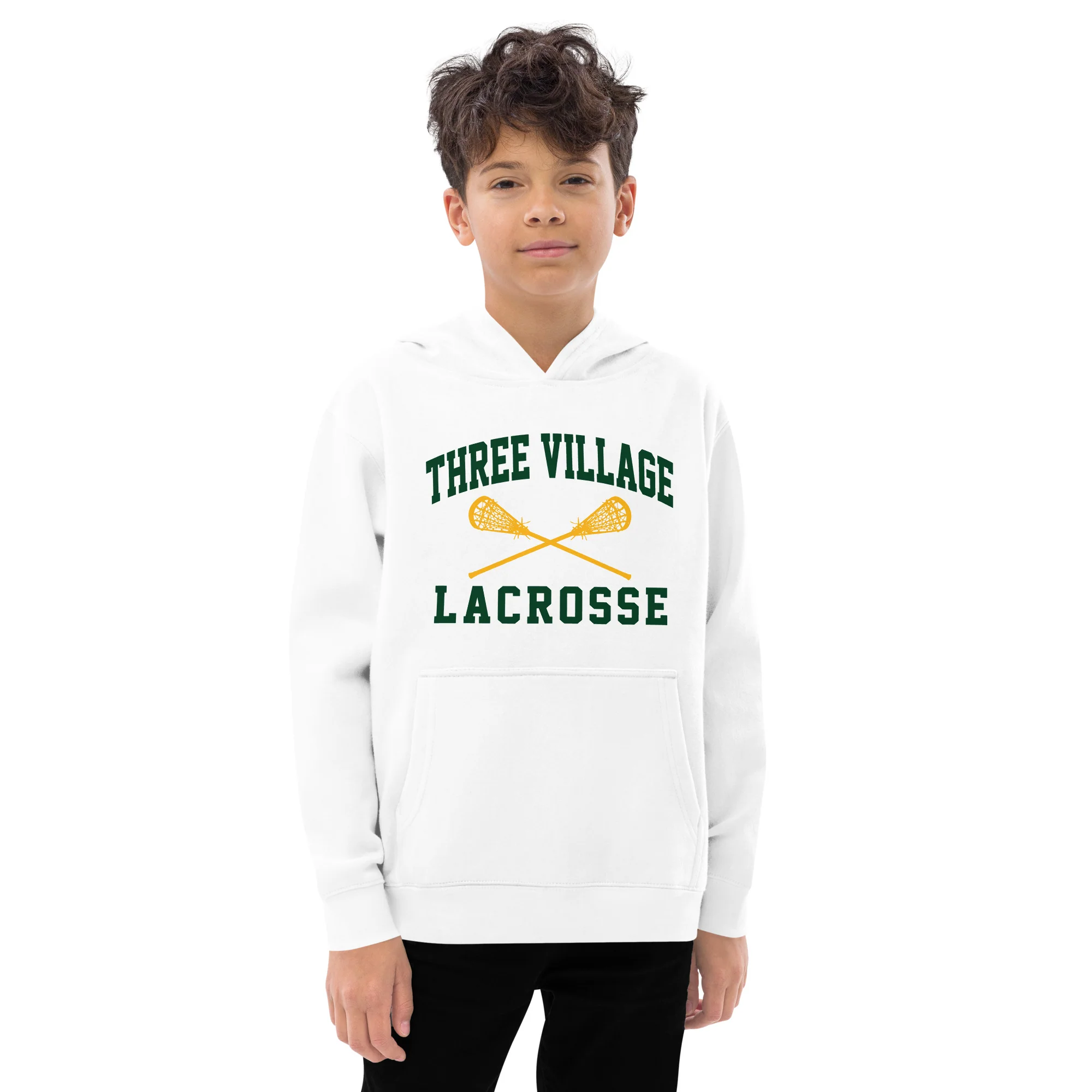 Three Village Classic Youth Fleece Hoodie - Image 2