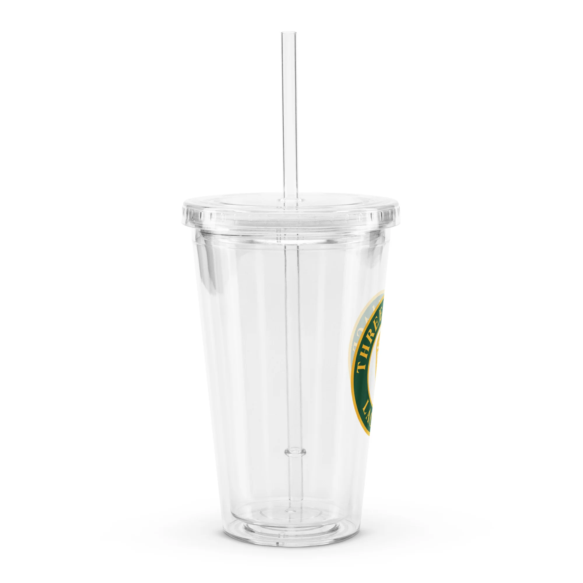 Three Village Clear plastic tumbler - Image 3